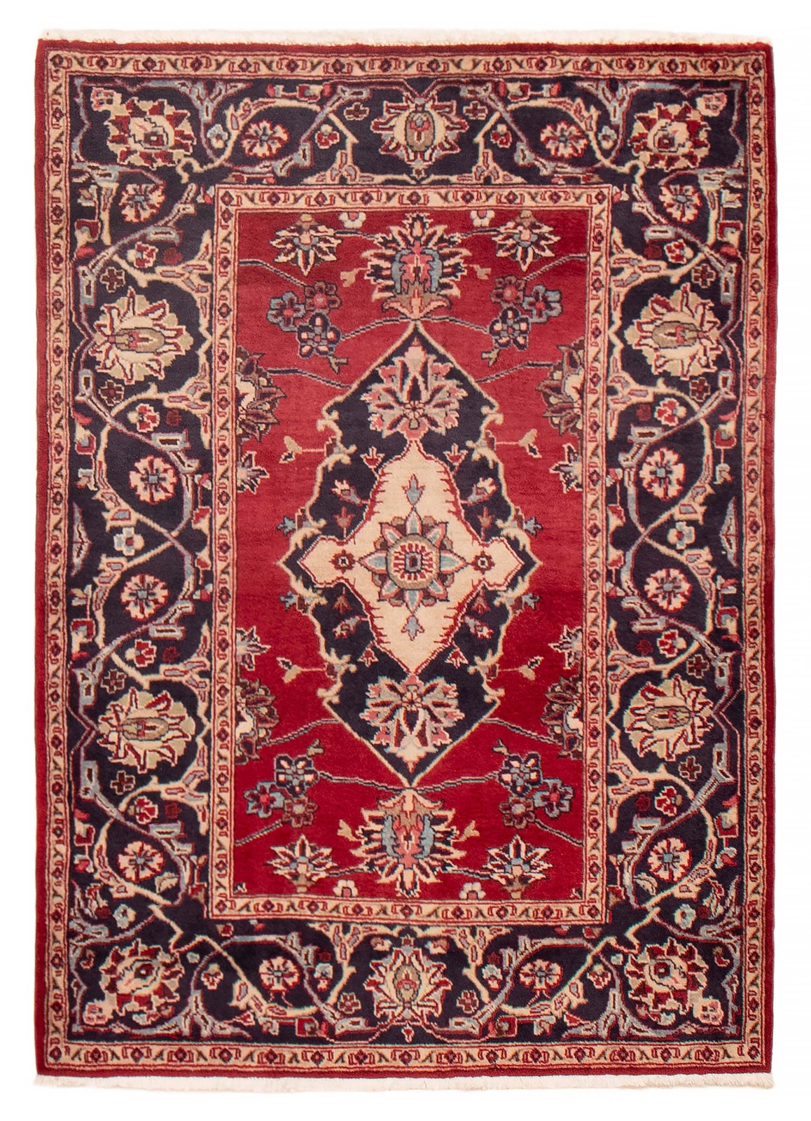 Vintage Traditional Hand-Knotted Area Rug 3'7