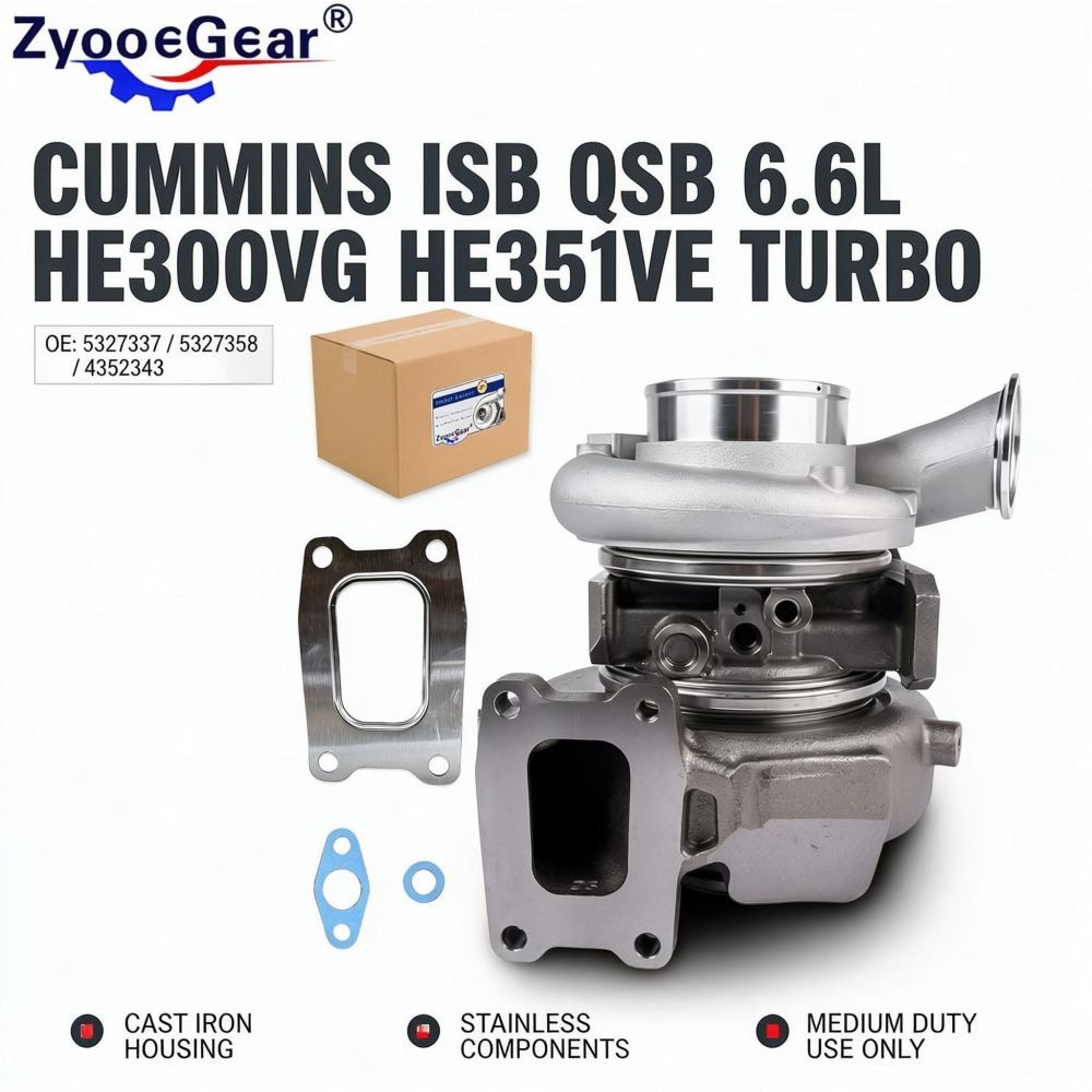 5354495 HE300vG turbocharger Fits Cummins IsB QSB 6.7L Engine Silver