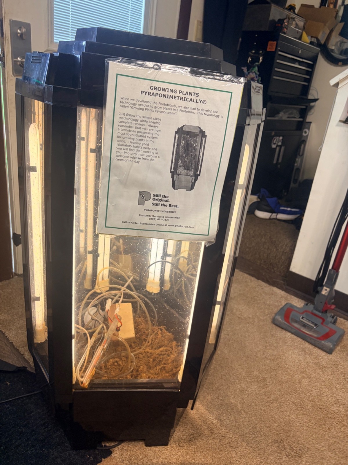 vintage 1980s Phototron self-contained indoor hydroponic grow system. vintage 1980s Phototron self-contained indoor hydroponic grow system.
