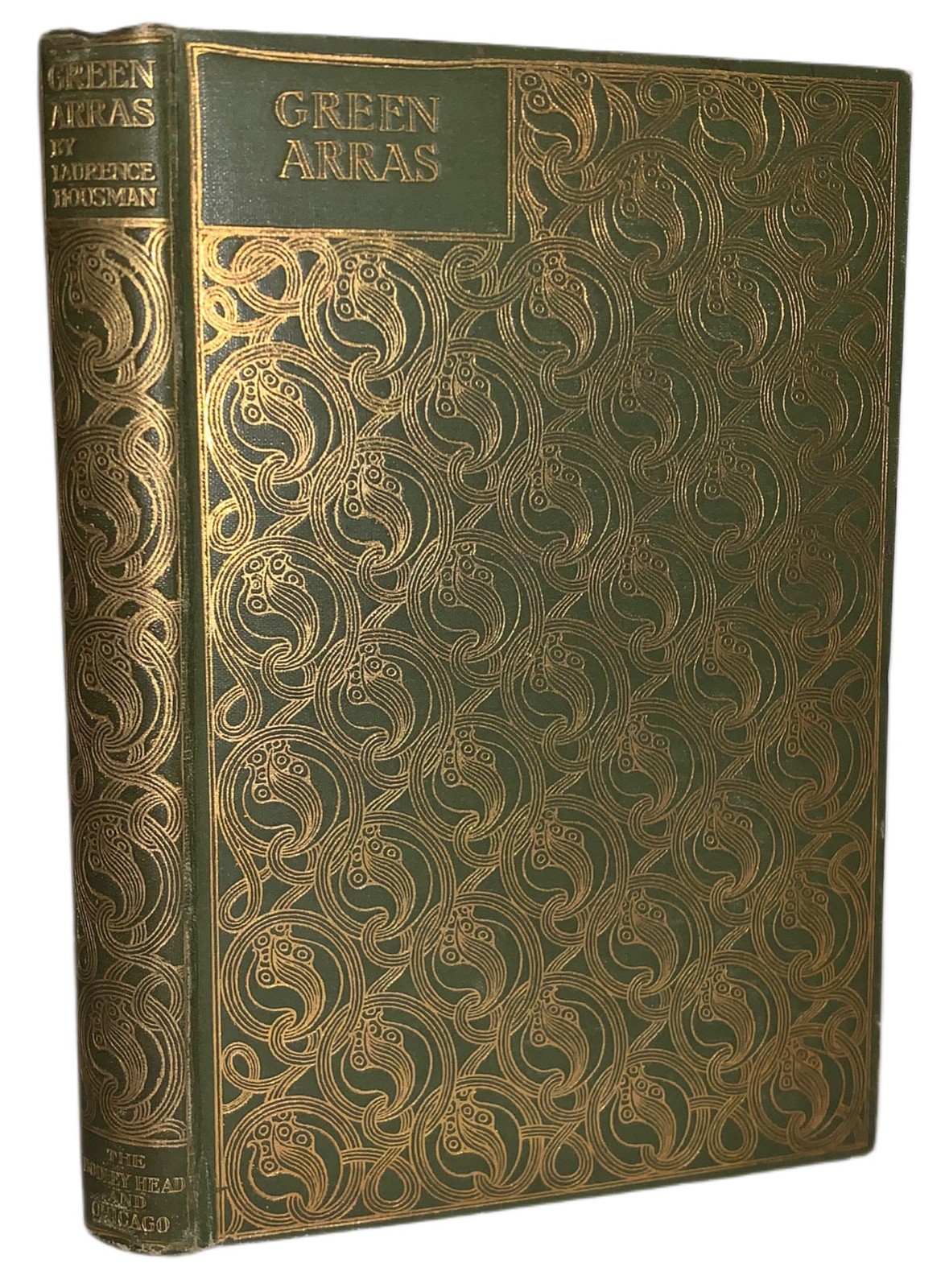 1896, 1st Ed, 2nd Issue, Green Arras, by Laurence Housman, Beautiful Poetry Book