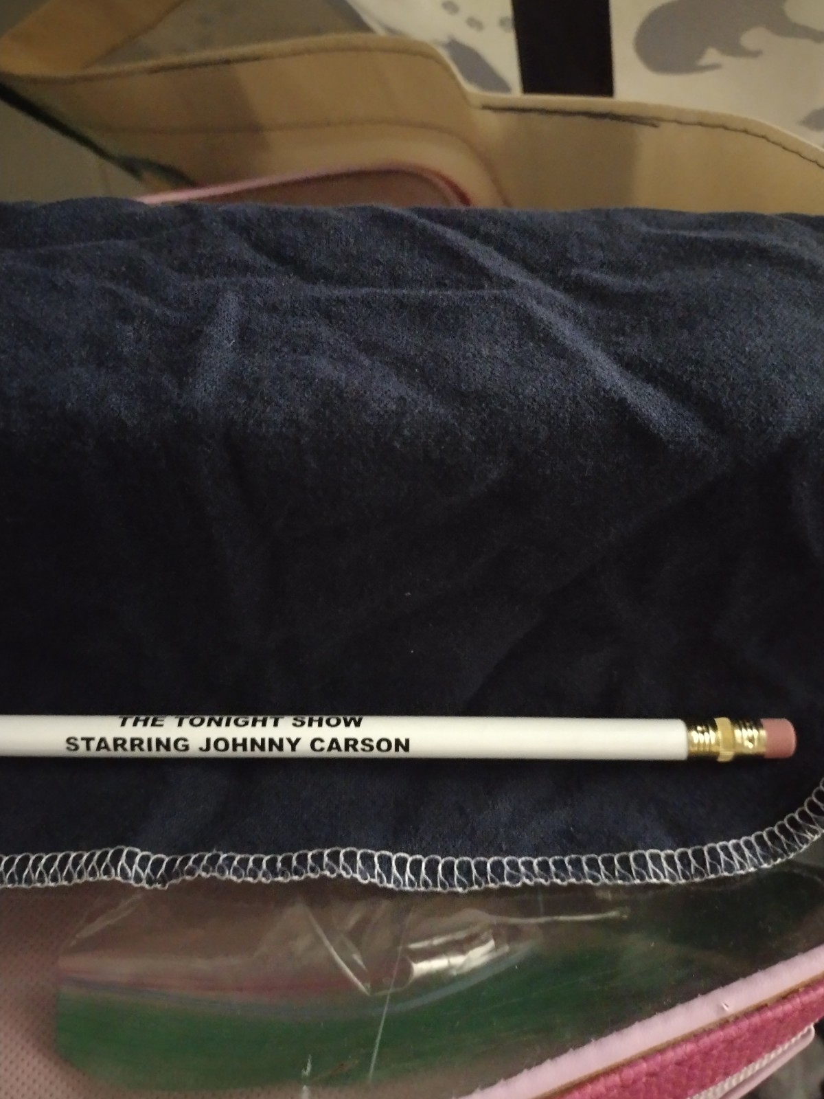 The Tonight Show Starring Johnny Carson VERY RARE Two Eraser Sided Pencil