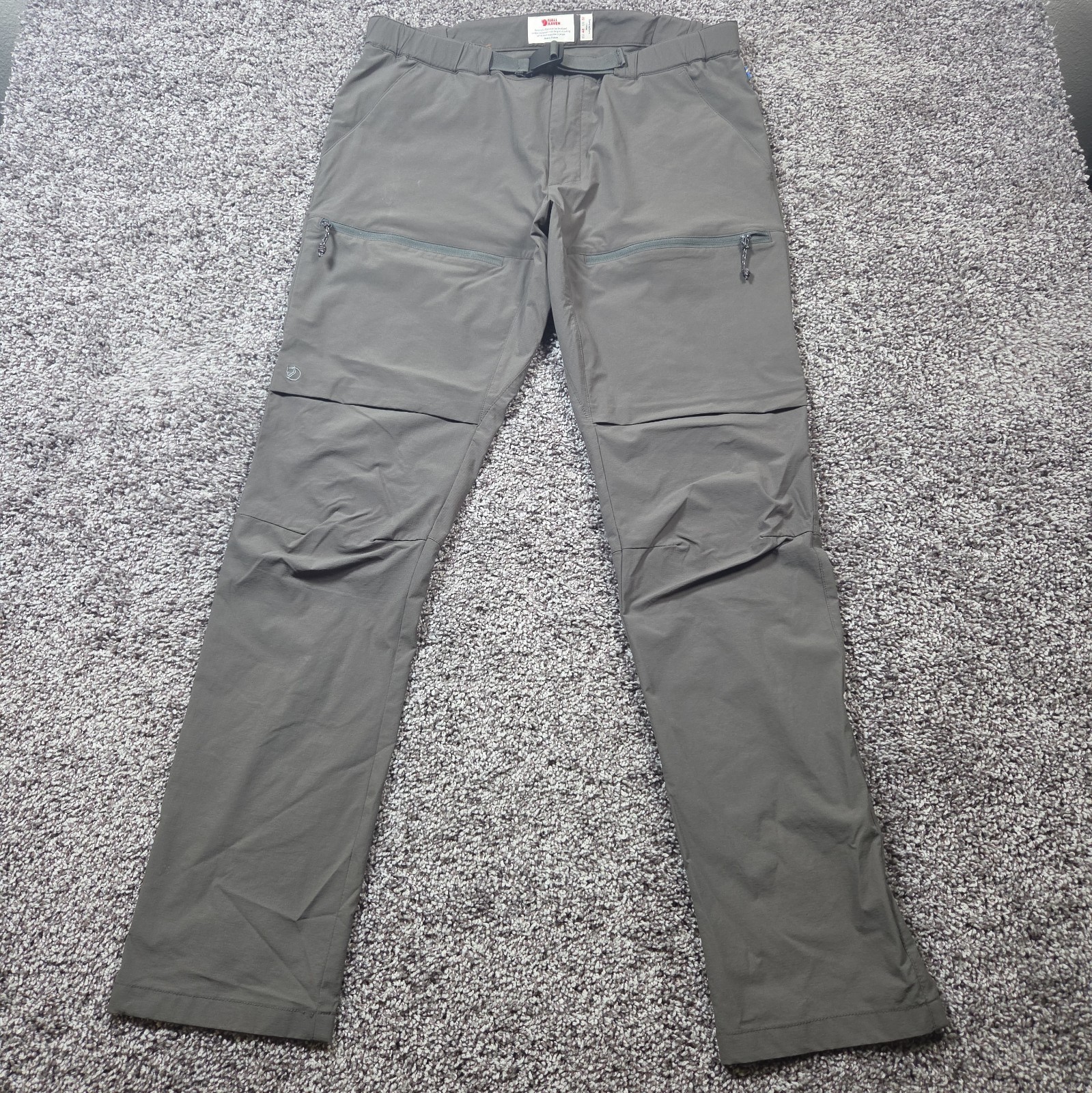 Fjallraven High Coast Hike Trousers Mens 32x32 Gray Stretch Hiking Cargo Pants Fjallraven High Coast Hike Trousers Mens 32x32 Gray Stretch Hiking Cargo Pants