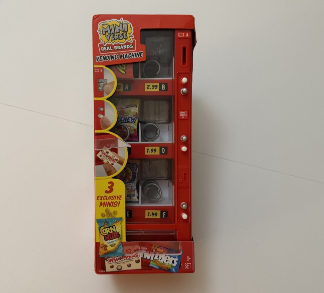 MGA’s MiniVerse Vending Machine Real Brands Red 3 Exclusive Minis 2026 New