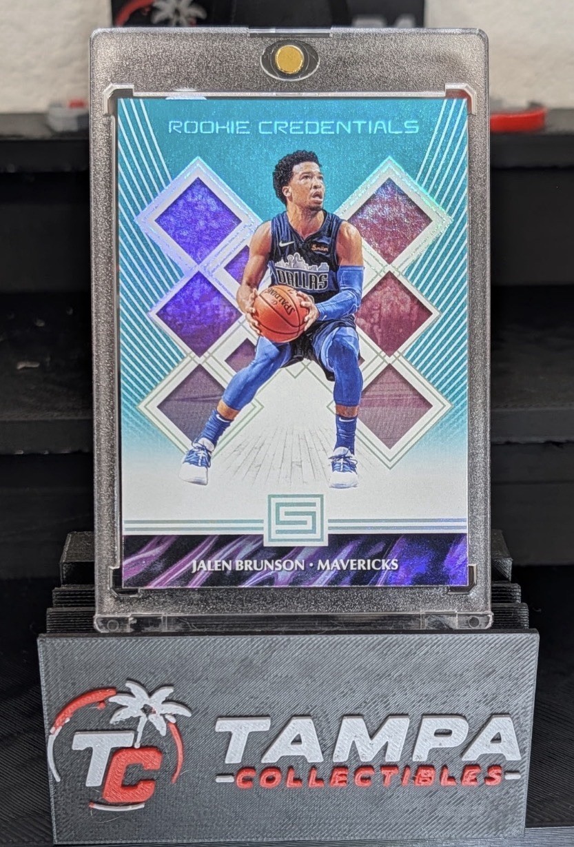 Jalen Brunson (RC) - Rookie Credentials Aqua - 2018-19 Panini Status Jalen Brunson (RC) - Rookie Credentials Aqua - 2018-19 Panini Status