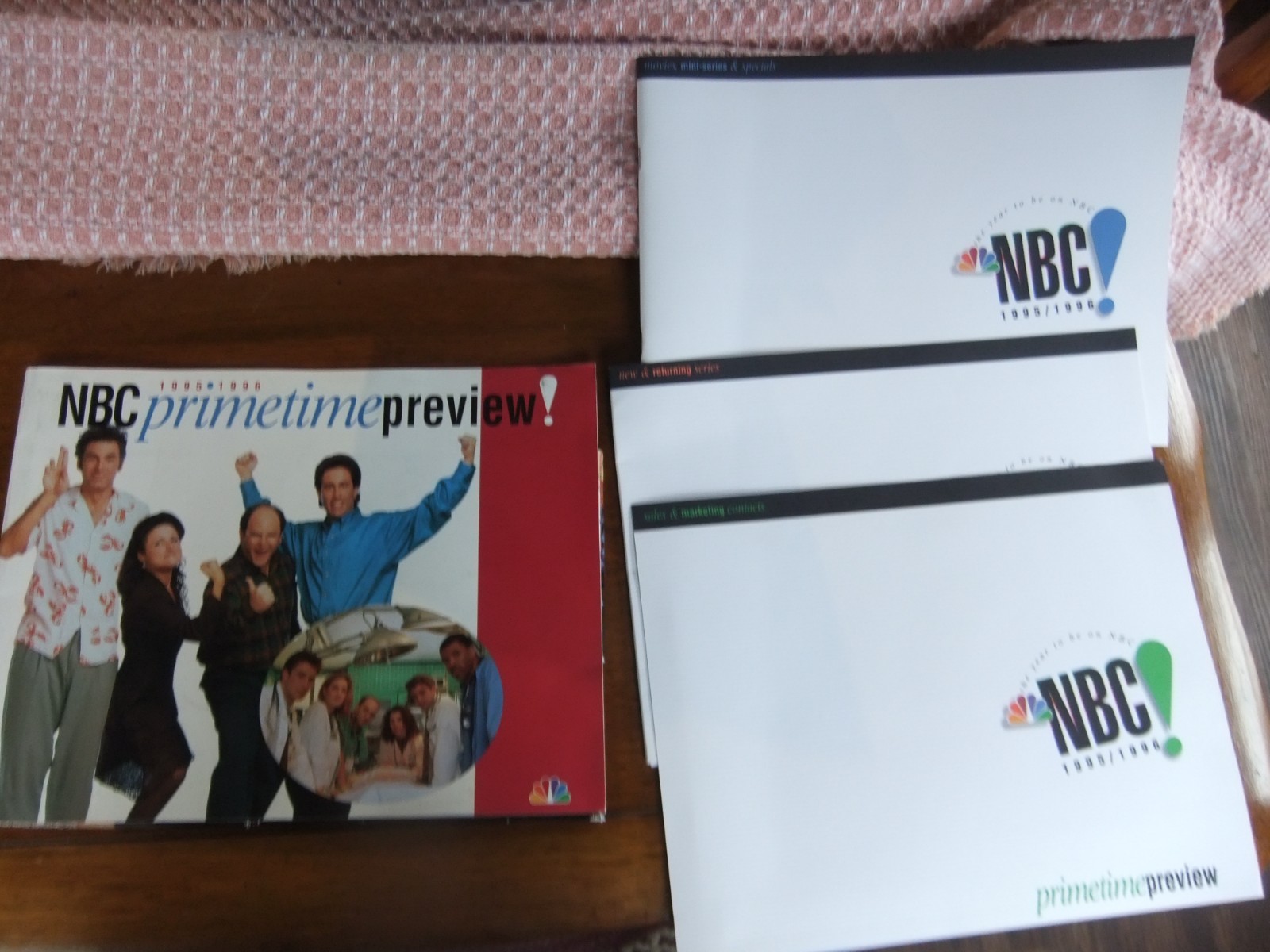 Vintage 1995 1996 NBC Primetime Preview Folder Book Seinfeld  Friends Fraser