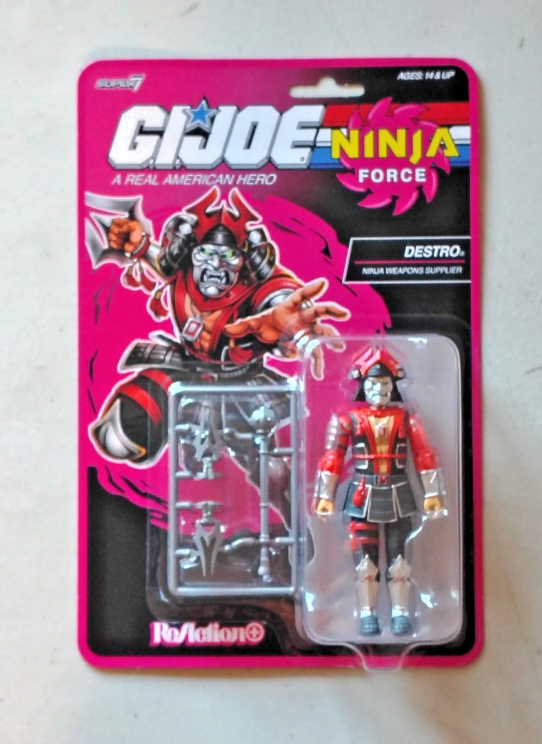 Super7 GI Joe Reaction Ninja Force DESTRO 3.75 Super7 GI Joe Reaction Ninja Force DESTRO 3.75