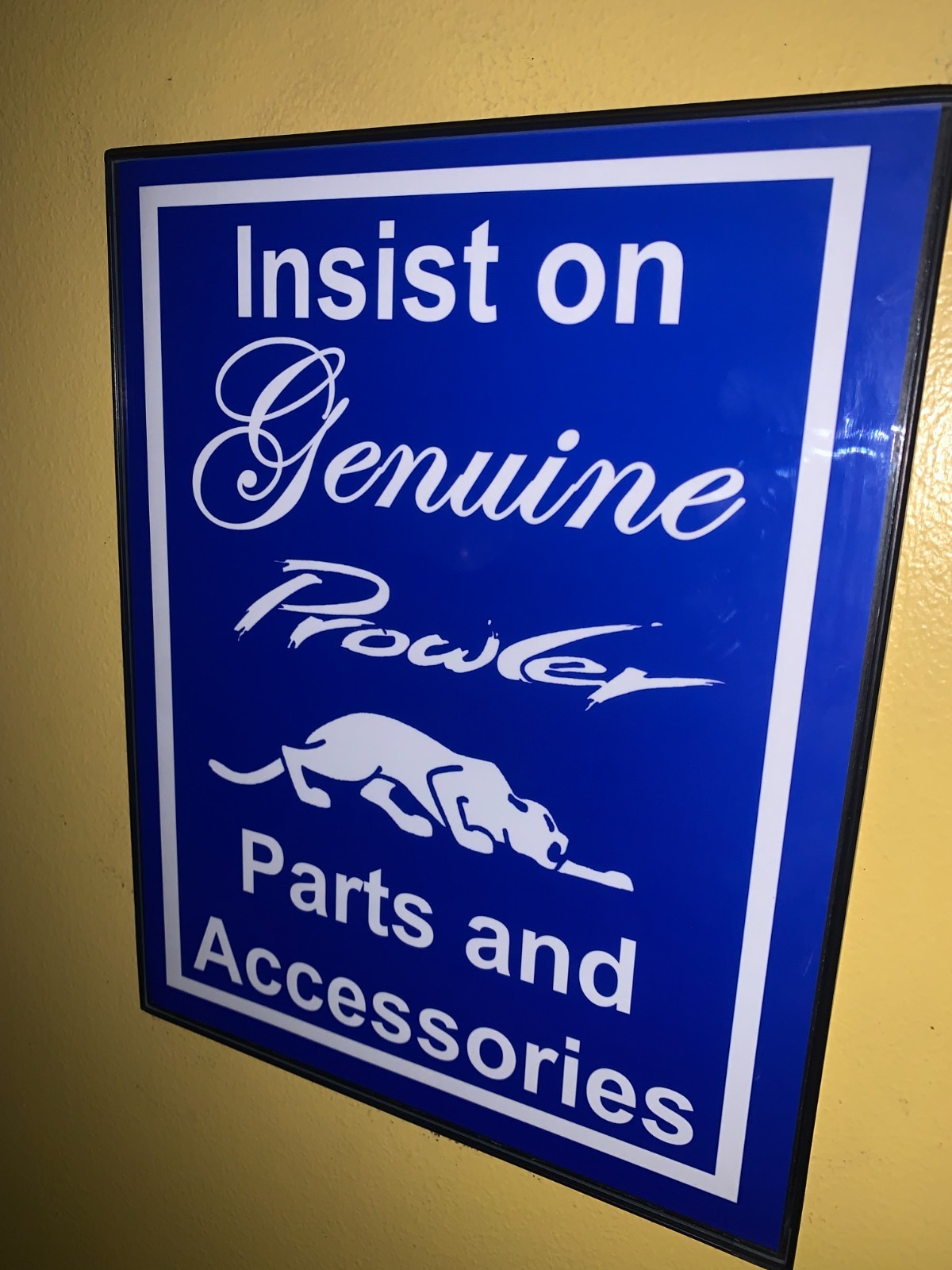 Plymouth Prowler Motors GenParts Auto Garage Mechanic Advertising Man Cave Sign