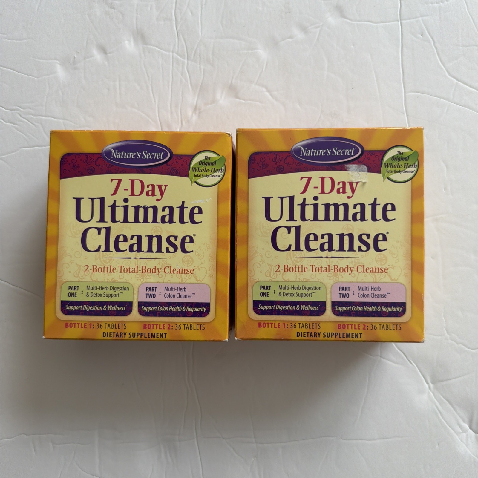 2 Nature's Secret 7-Day Ultimate Cleanse Use By 12/26