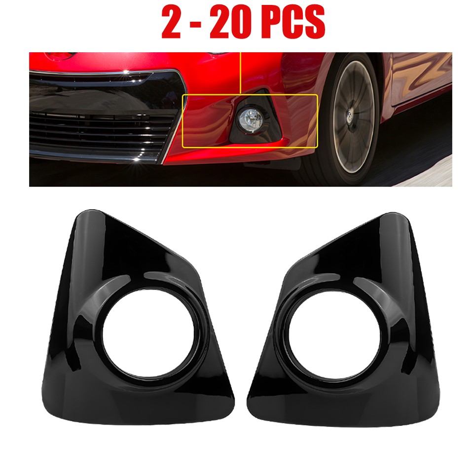 2-20X Front Left Right Fog Light Lamp Bezel Cover for 2014-2016 Toyota Corolla S