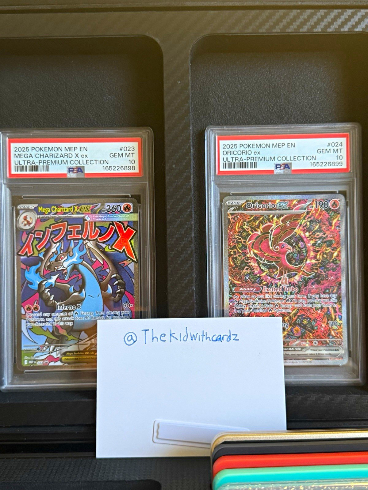 PSA 10 Mega Charizard ex  + Oricorio ex 023 024 Sequential Ultra Premium SET