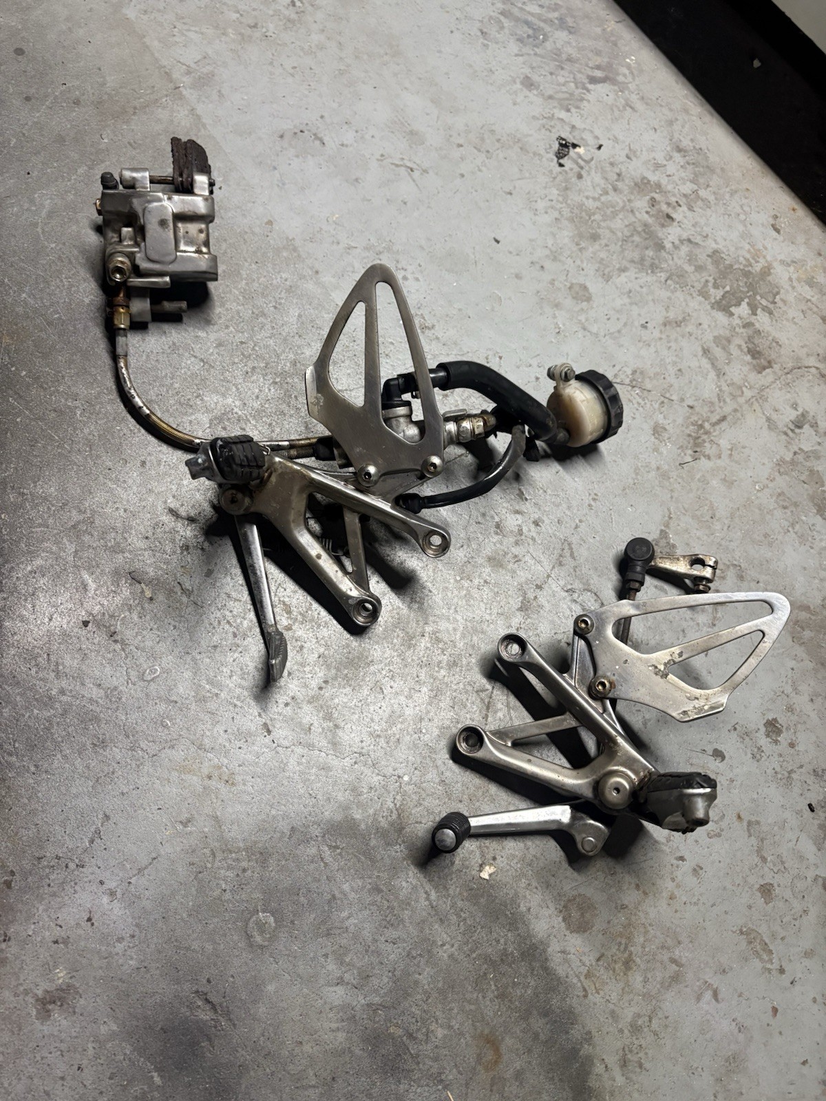 01-06 Honda Cbr 600 F4i Rearsets Rear Brake Setup