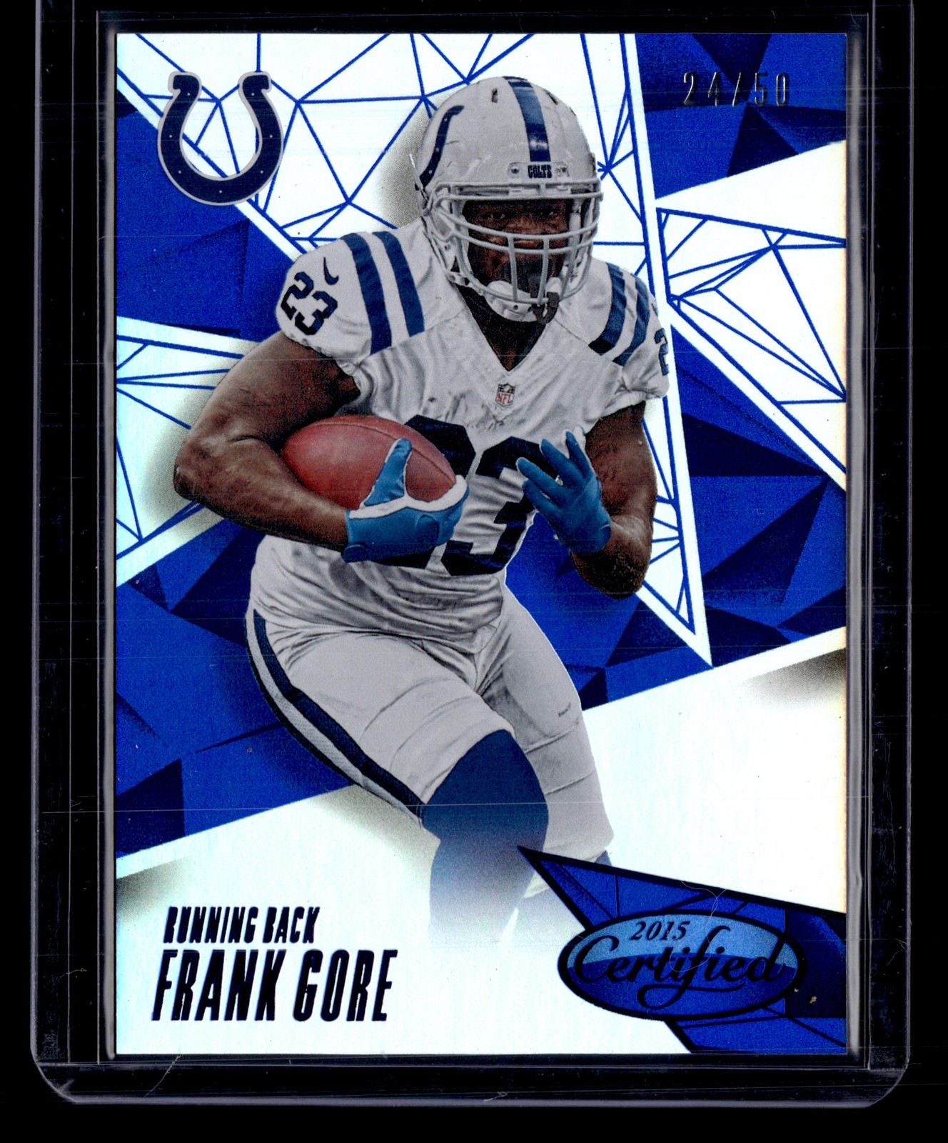 2015 Panini Certified #44 Frank Gore Mirror Blue #/50