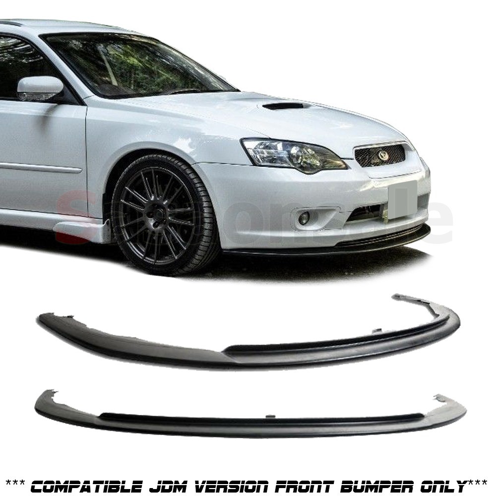 Fits 05 06 07 Subaru Legacy JDM Bumper Front Lip Splitter, STi Style PU Black