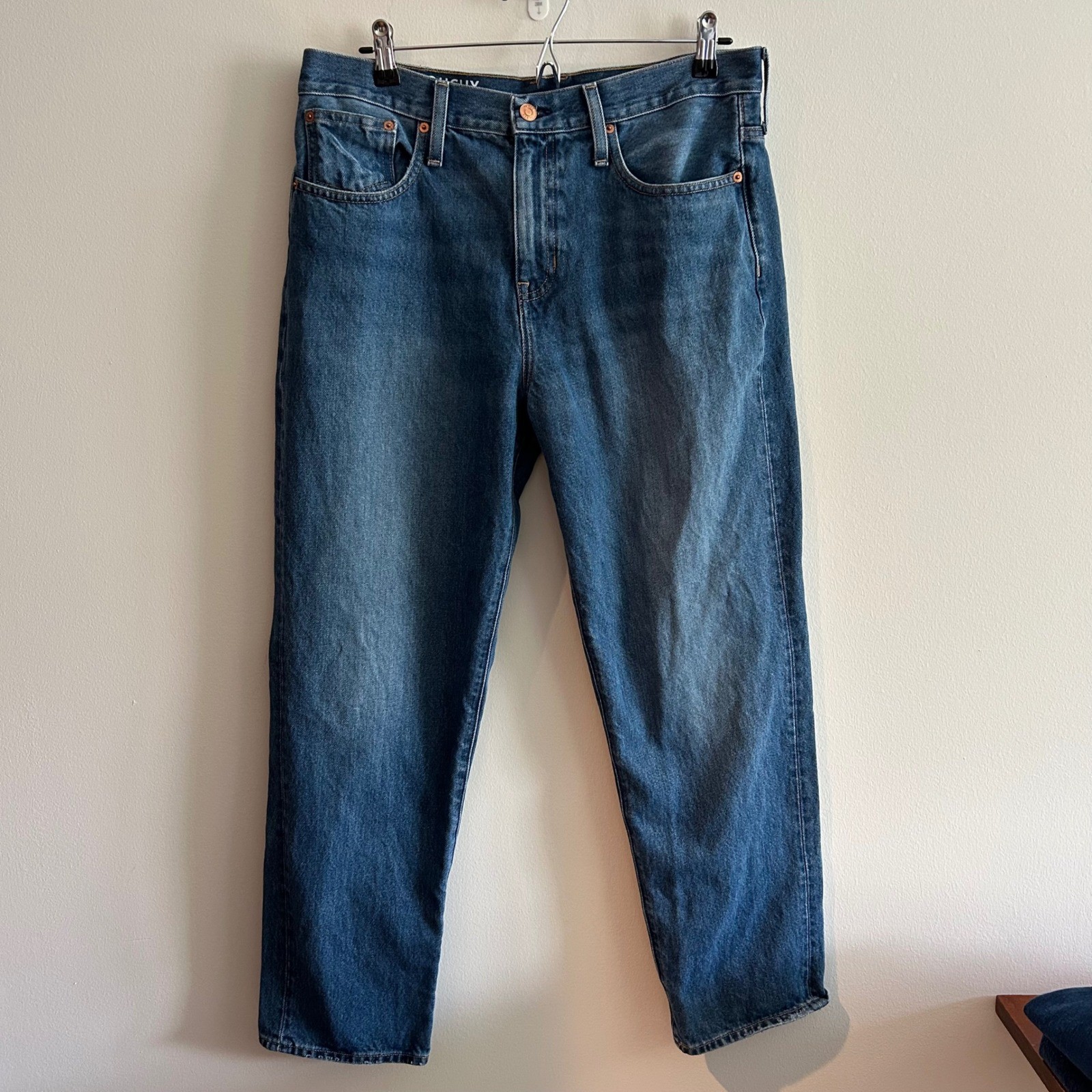 J.Crew Slouchy Boyfriend Jeans Blue 29 Straight Leg 100% Cotton BA643