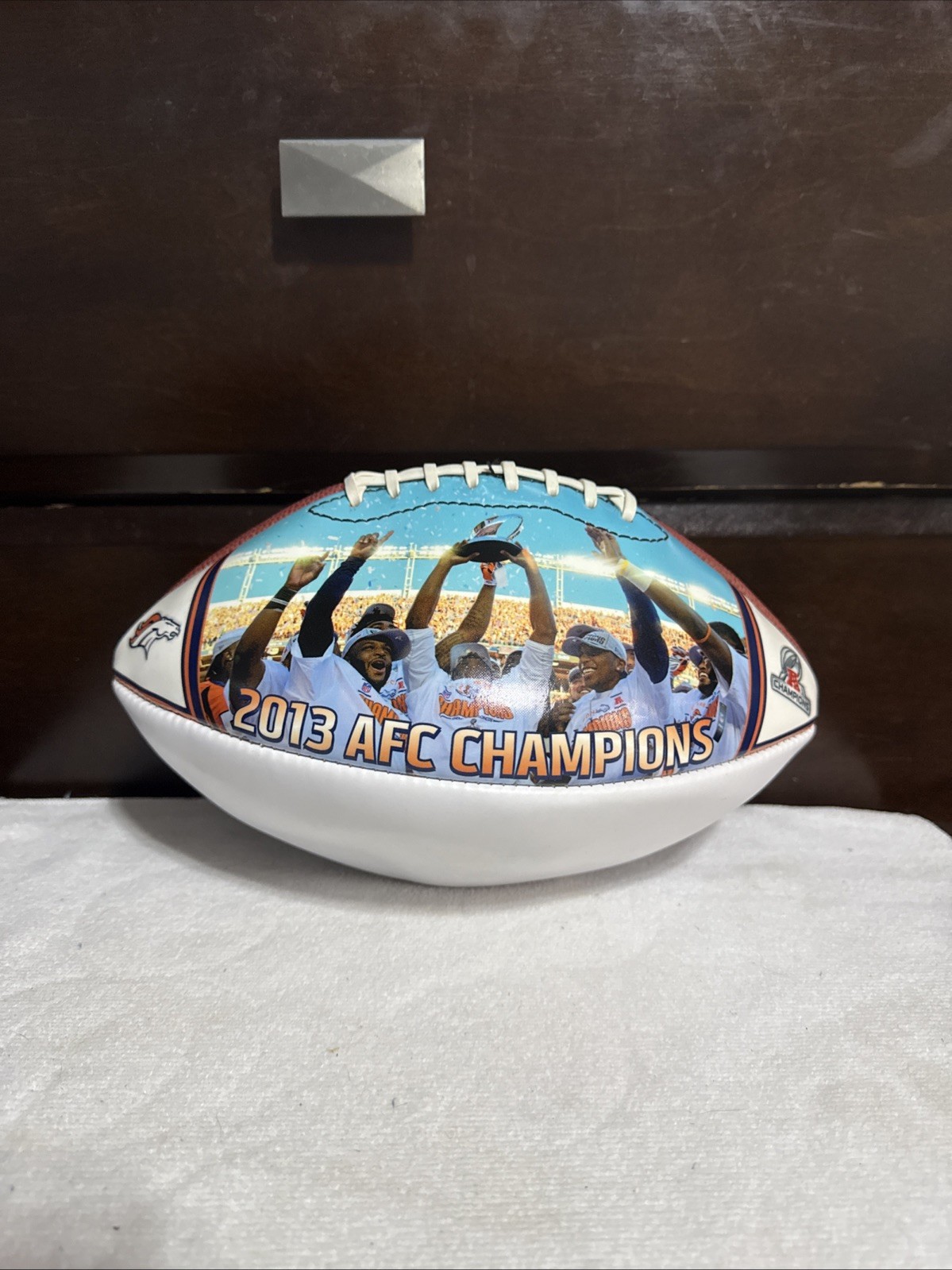 2013 Denver Broncos AFC Champions Football Rare