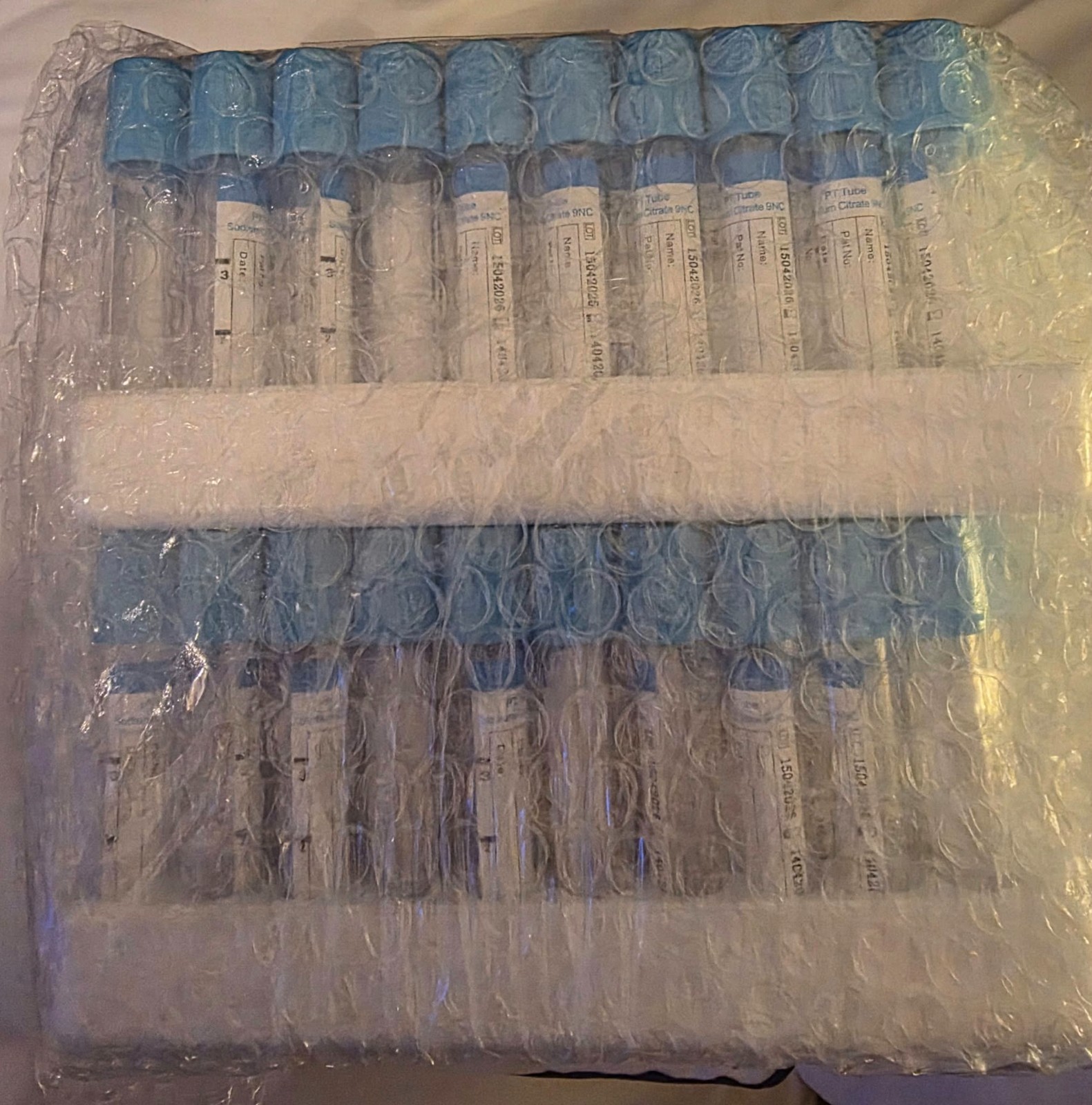 3ml blue-cap blood collection tubes.  200pcs-Sodium Citrate 9NC Tube Exp 04/2028