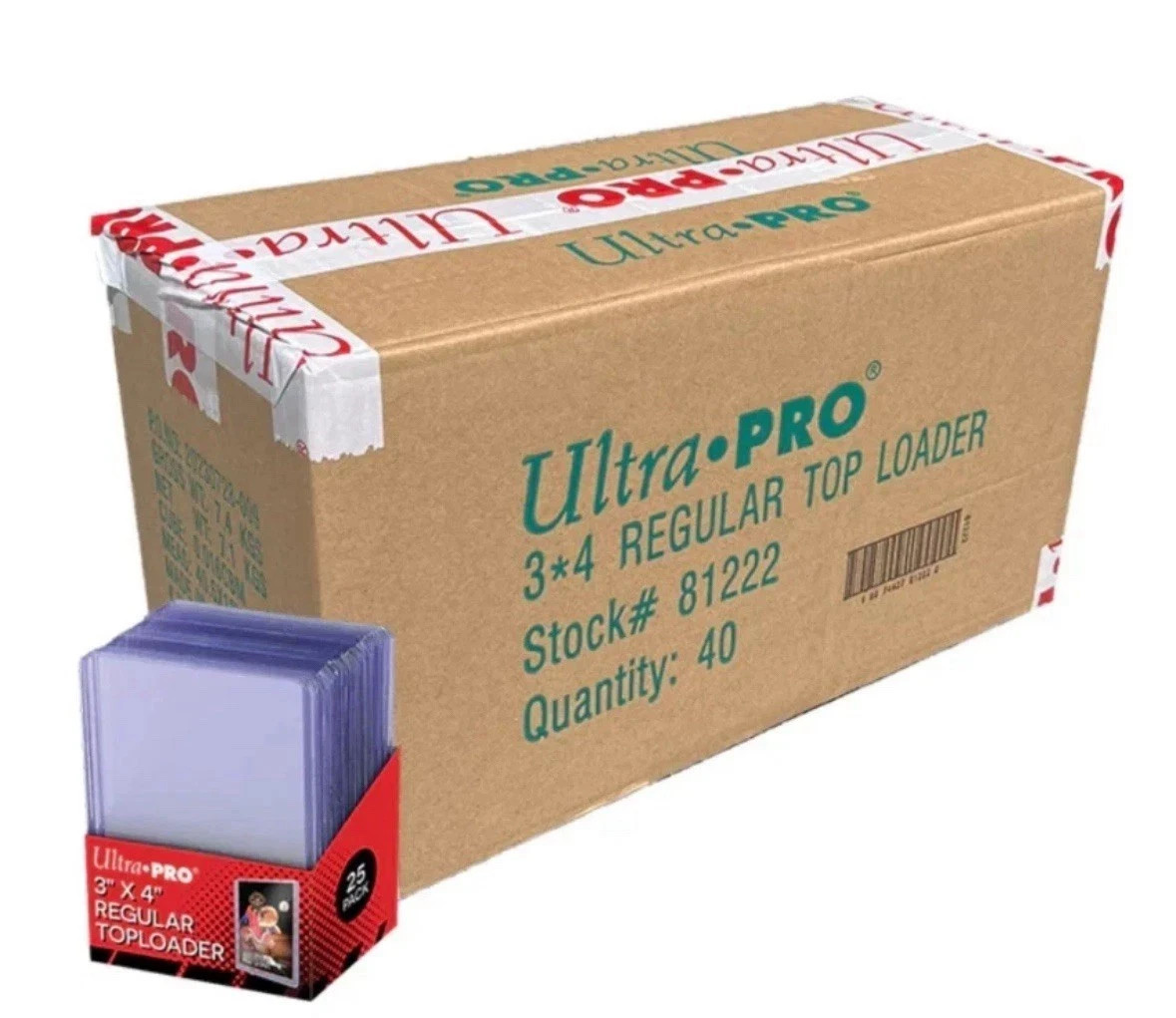 ULTRA PRO REGULAR 3X4 STANDARD TOP LOADER, 40 PACKS of 25 (1000 CT CASE) ULTRA PRO REGULAR 3X4 STANDARD TOP LOADER, 40 PACKS of 25 (1000 CT CASE)