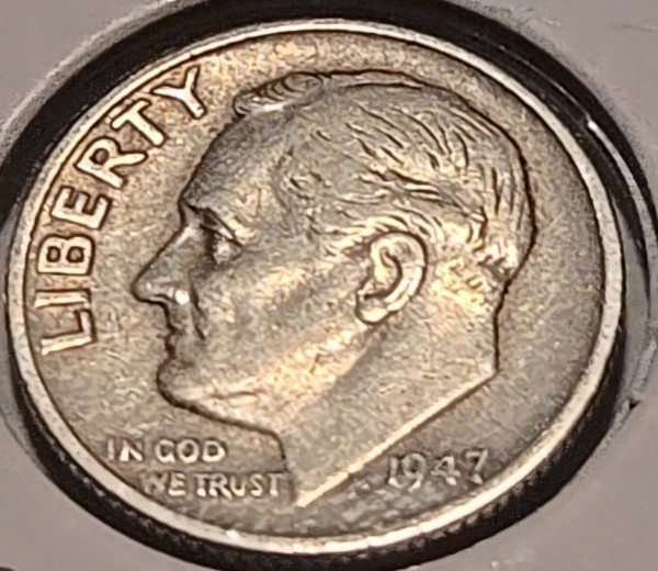 1947-S 🇺🇸 US ROOSEVELT DIME 10c Coin 💎90% Silver💎 2.25g 🌟💎VF ~ XF💎🌟