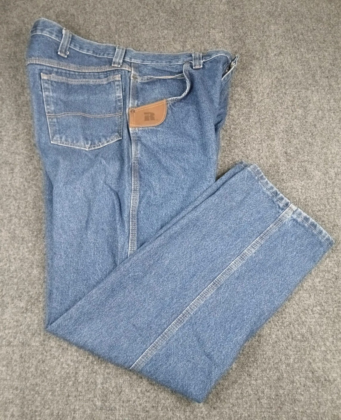 Vintage Wrangler Riggs Workwear Mens Relaxed Fit Jeans Size 38x30 Dark Blue