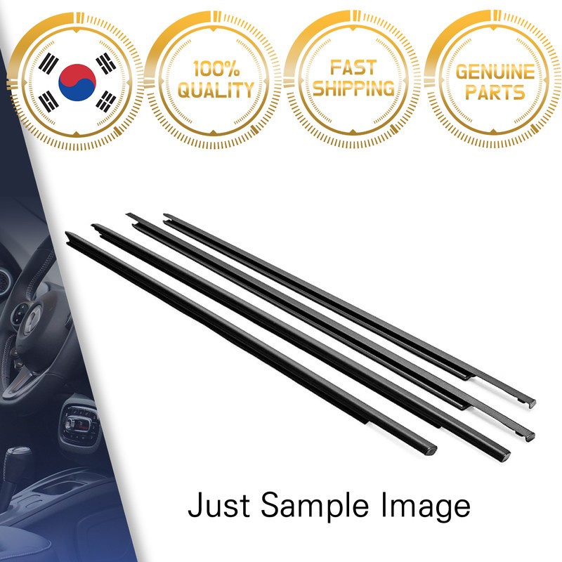 Original W/STRIP ASSY-FR/RR DR BELT O/S LH/RH X4P SET FOR Loniq 2017-22 Original W/STRIP ASSY-FR/RR DR BELT O/S LH/RH X4P SET FOR Loniq 2017-22