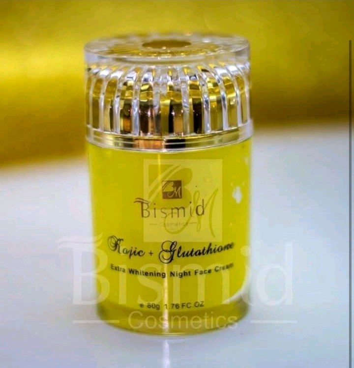 Bismid Kojic + Glutathion Xtra Whitening NIGHT FACE CREAM 80G X 1 Jar Bismid Kojic + Glutathion Xtra Whitening NIGHT FACE CREAM 80G X 1 Jar