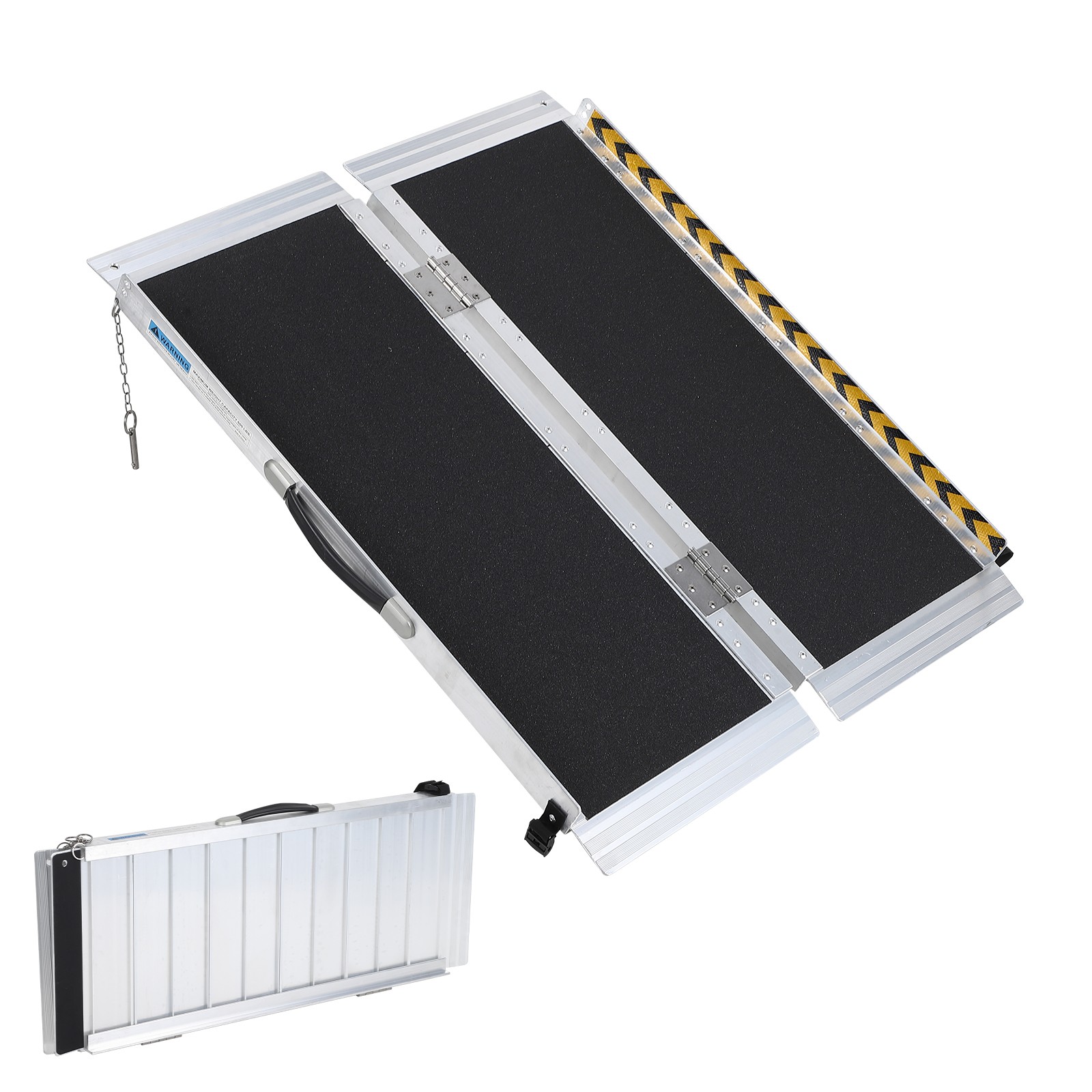 2/3/4/5/6/7/8/10FT Home Wheelchair Ramp Non-Skid Folding Aluminum Ramps Steps