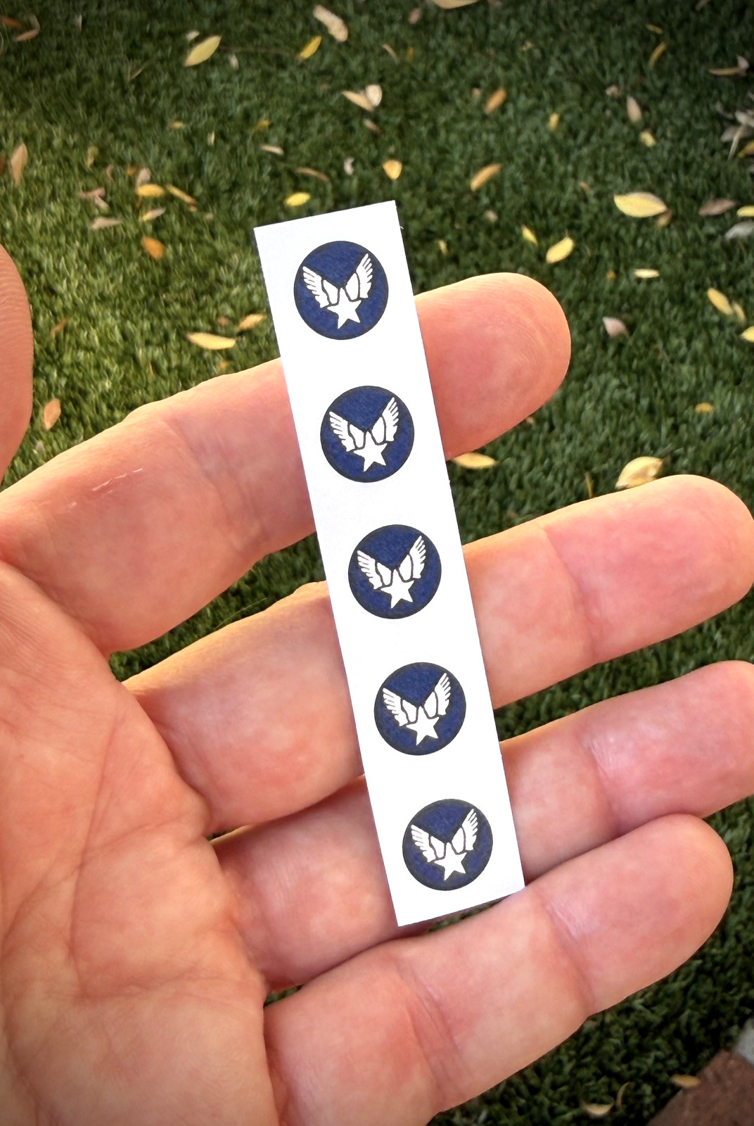 Vintage Hasbro GI Joe repro Scramble Pilot helmet stickers  set of 5  