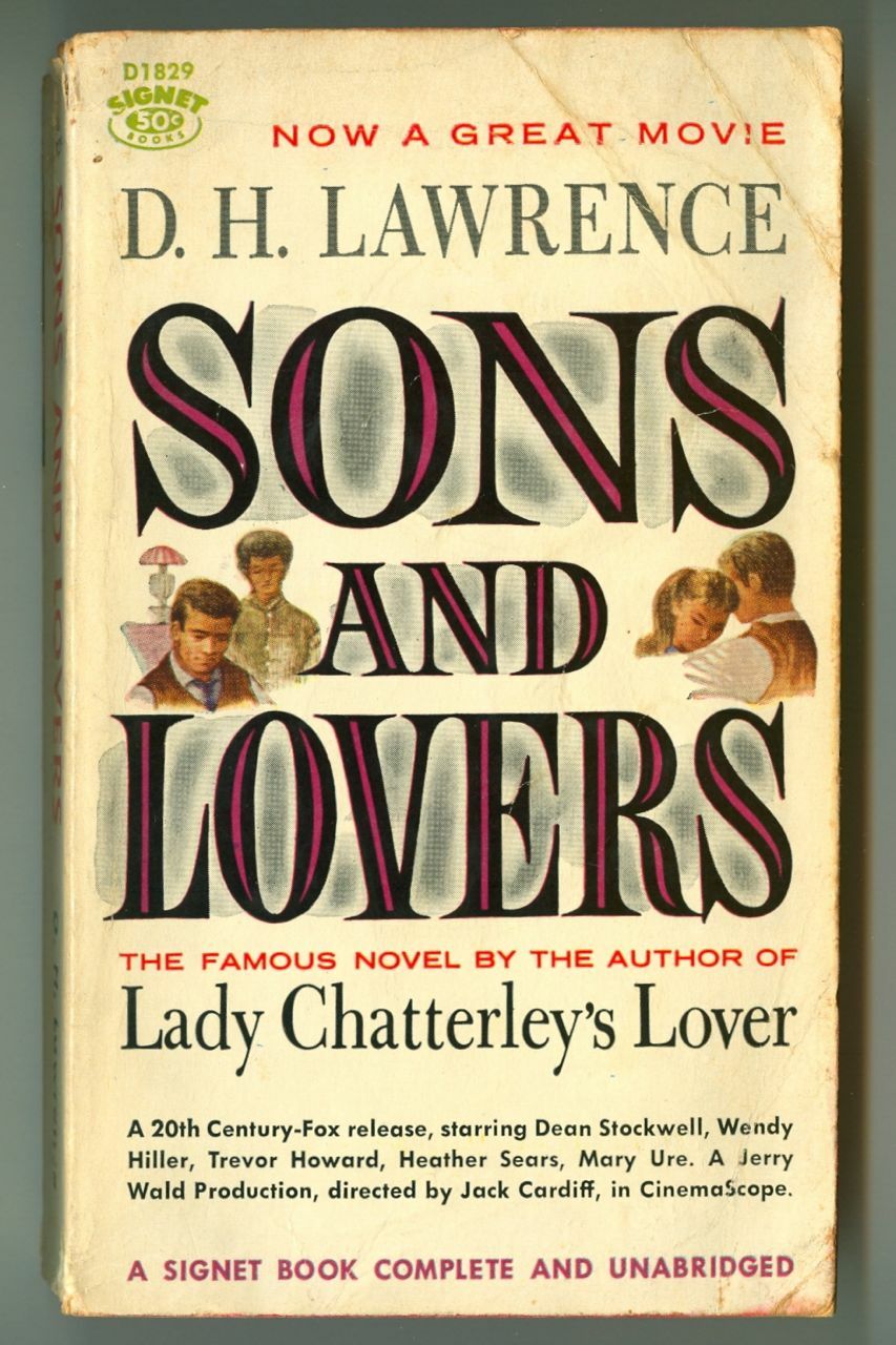 SONS and LOVERS by D.H. Lawrence Vintage 1960 Signet Paperback No. D1829