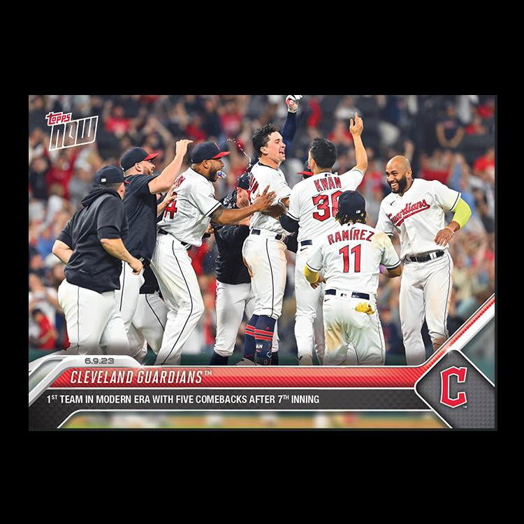 Cleveland Guardians - 2023 MLB Topps Now Card 416 - Print Run: 350 Cleveland Guardians - 2023 MLB Topps Now Card 416 - Print Run: 350