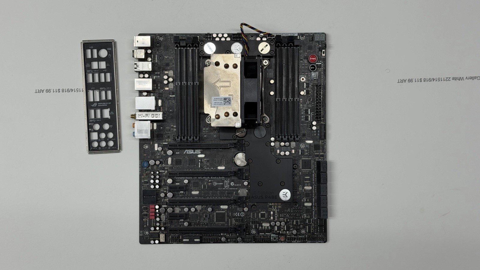 ASUS ROG RAMPAGE IV BLACK EDITION LGA 2011 W/ekwb EK-FB ASUS R4BE + E5-2697-V2 ASUS ROG RAMPAGE IV BLACK EDITION LGA 2011 W/ekwb EK-FB ASUS R4BE + E5-2697-V2