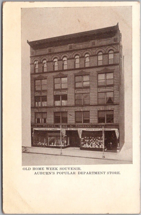 c1900s AUBURN, New York Postcard Foster, Ross & Co. Dept. Store \