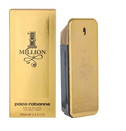 1 Million by Paco Rabanne Eau De Toilette Men\'s 3.4 oz Spray New & Sealed 1 Million by Paco Rabanne Eau De Toilette Men\'s 3.4 oz Spray New & Sealed