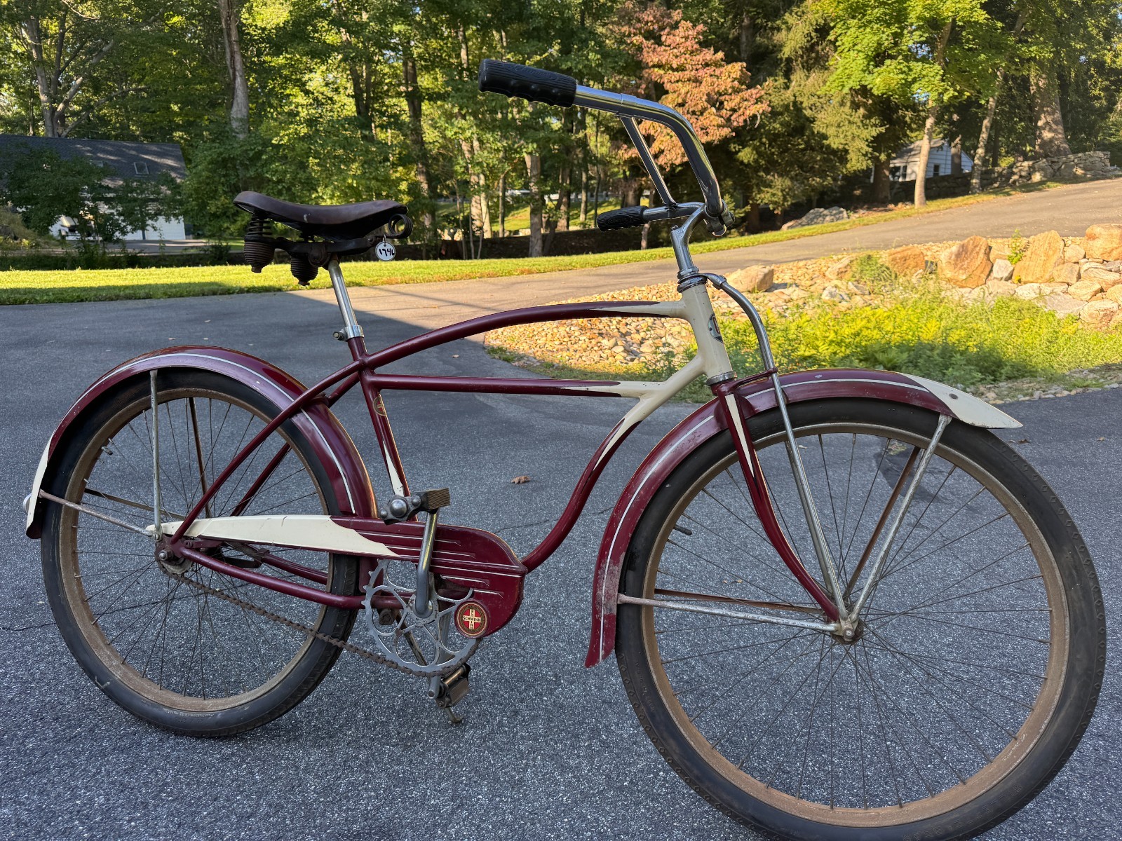 1946 Schwinn Straight Bar Truss fork Balloon tire cruiser Complete Original 1946 Schwinn Straight Bar Truss fork Balloon tire cruiser Complete Original