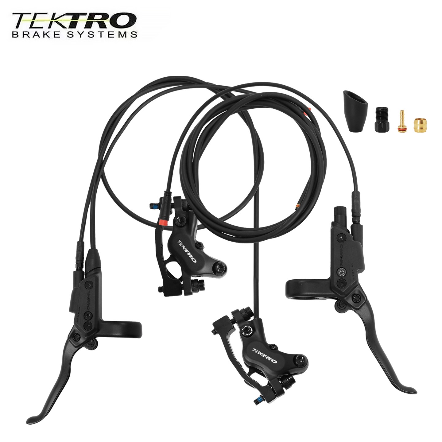 Tektro HD-E5140 E-bike 4-Piston Hydraulic Brake Electric Power Control 2pin