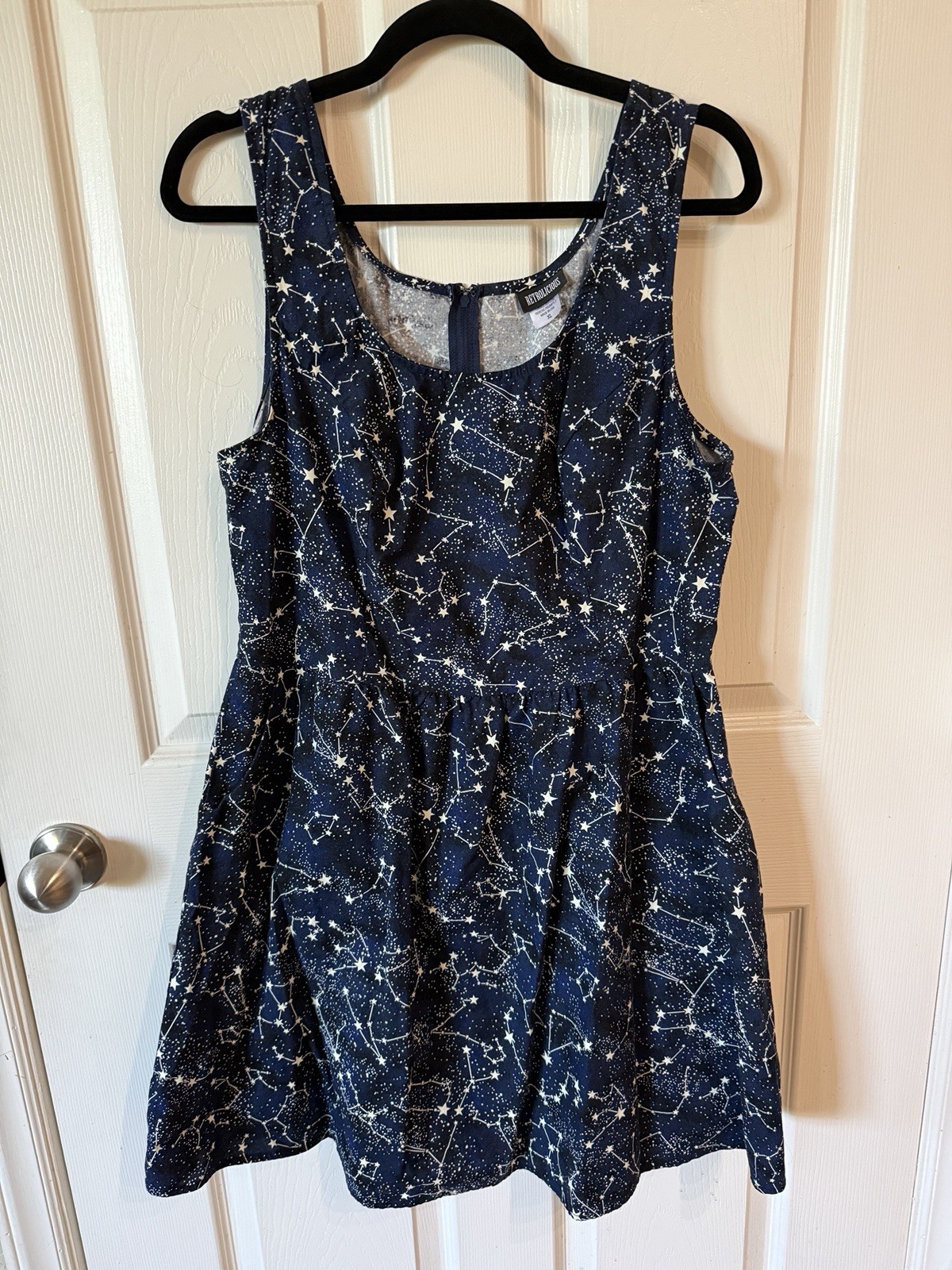 Retrolicious Modcloth Constellation Galaxy Stars Glow In The Dark Retro Dress XL
