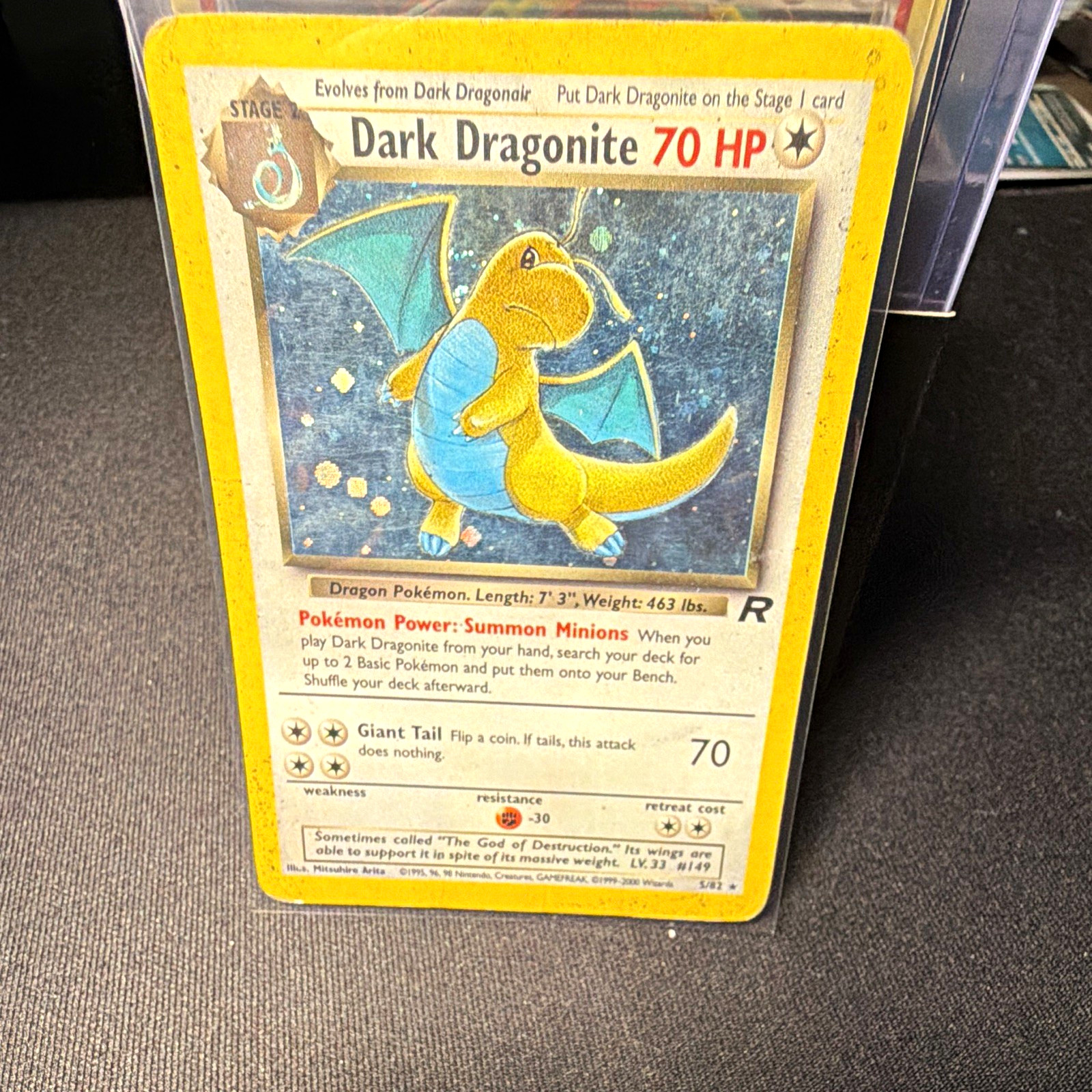 Pokemon TCG Dark Dragonite Team Rocket Holo Rare5/82 English 70 HP