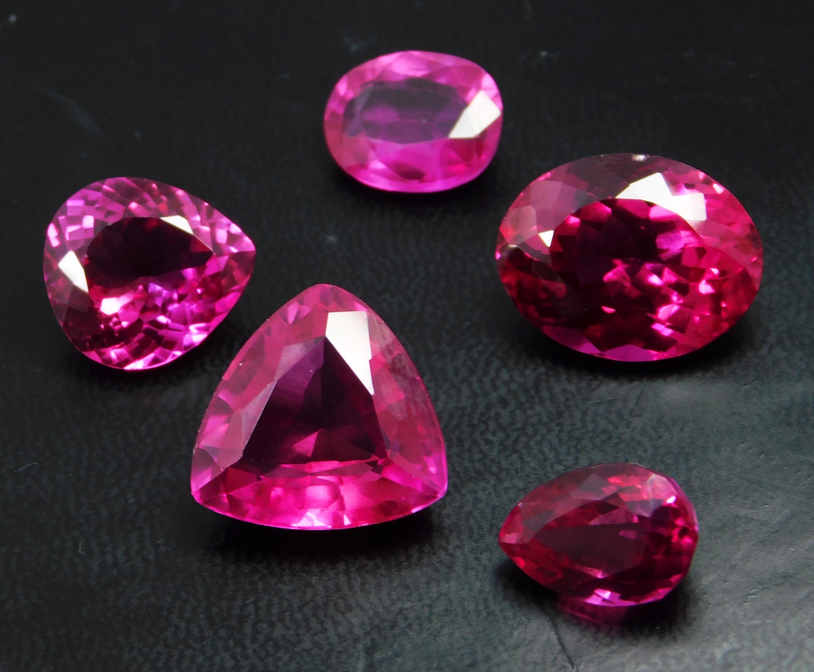 Certified 63.60 Ct Natural Unheated Burmese Pink Ruby Mixed Shaped Gemstones Certified 63.60 Ct Natural Unheated Burmese Pink Ruby Mixed Shaped Gemstones