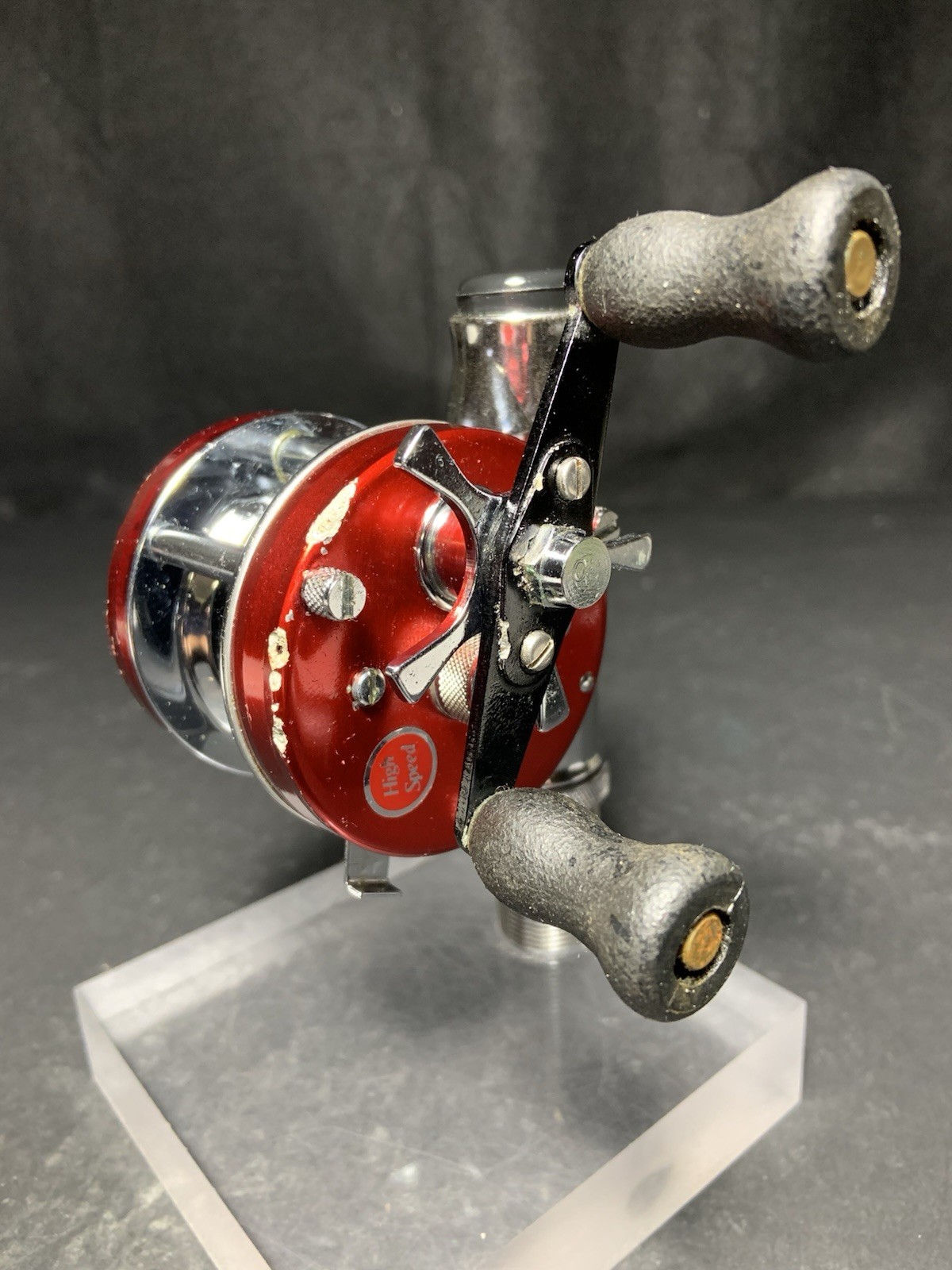 1977 Abu Garcia Ambassadeur 4500 Reel Red 771000 Needs Pawl & Guide Only🎣