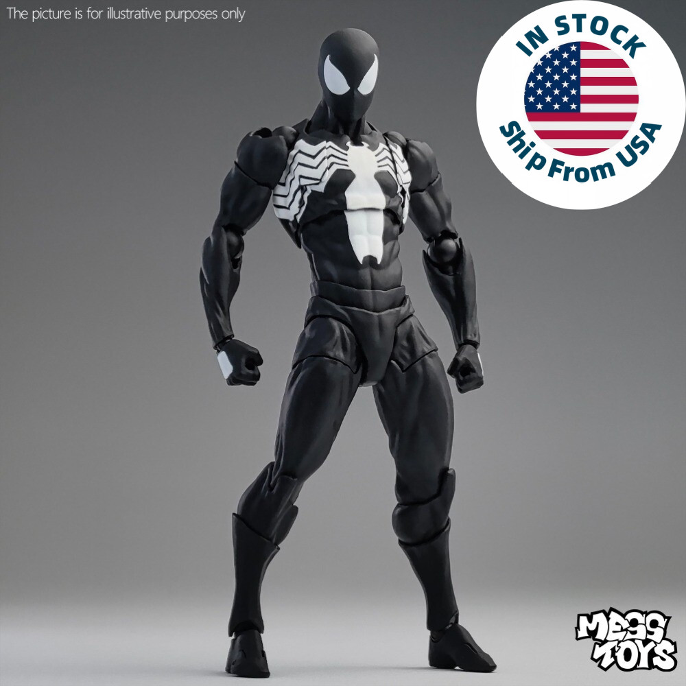 CT Toys Messtoys Symbiote Spider-Man Black Spider Action Figure Boxed (US STOCK) CT Toys Messtoys Symbiote Spider-Man Black Spider Action Figure Boxed (US STOCK)