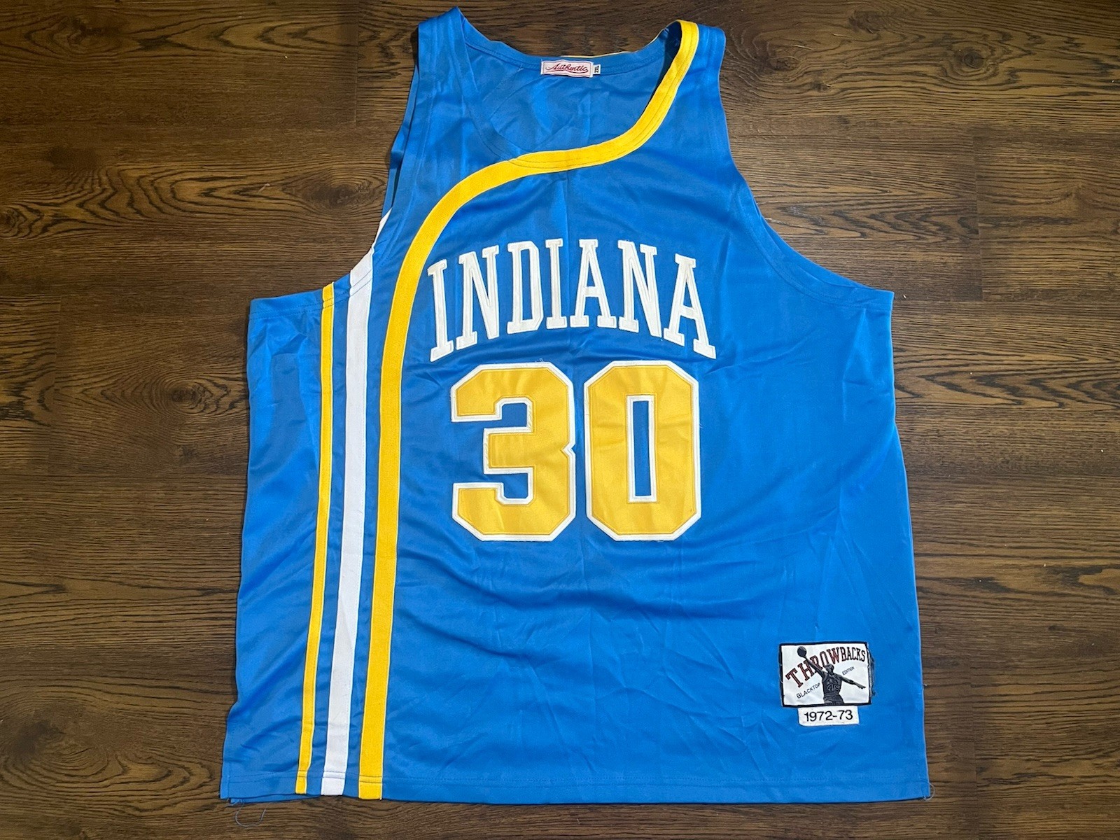 Authentic 1972-1973 Indiana Pacers George McGinnis #30 Throwback Jersey Men\'s XL Authentic 1972-1973 Indiana Pacers George McGinnis #30 Throwback Jersey Men\'s XL