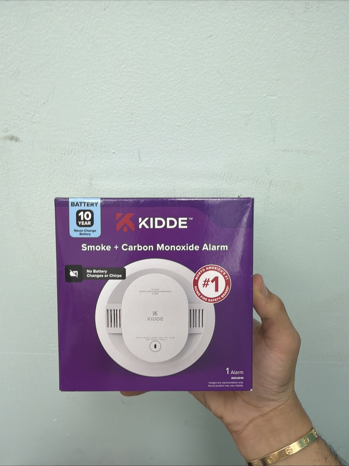 Kidde Smoke + Carbon Monoxide Alarm Detector 30CUD10 10-Year Battery Kidde Smoke + Carbon Monoxide Alarm Detector 30CUD10 10-Year Battery