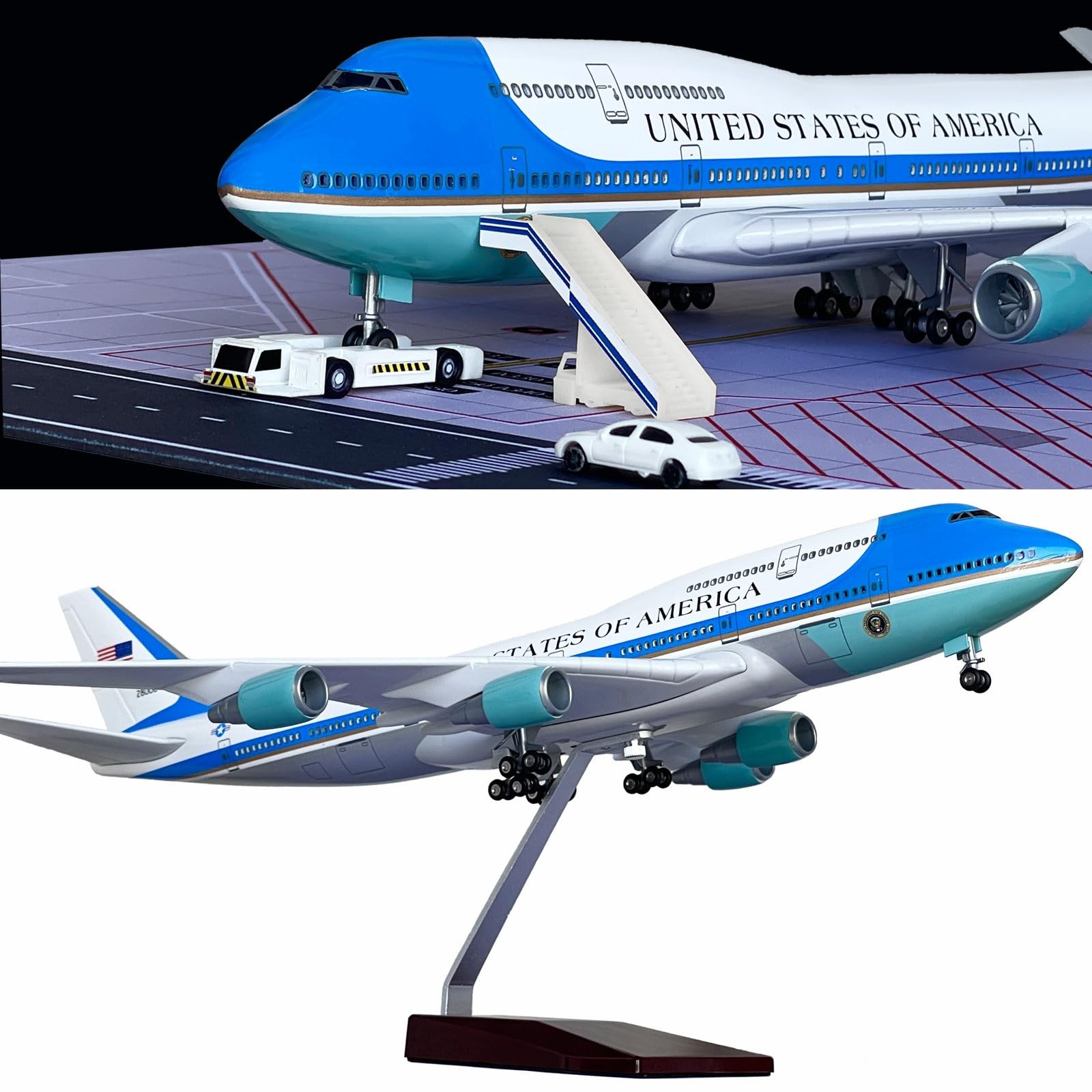 Air Force One B747 Airplane Model, 1/150 Scale Air Force One B747 Model 18.5 ... Air Force One B747 Airplane Model, 1/150 Scale Air Force One B747 Model 18.5 ...