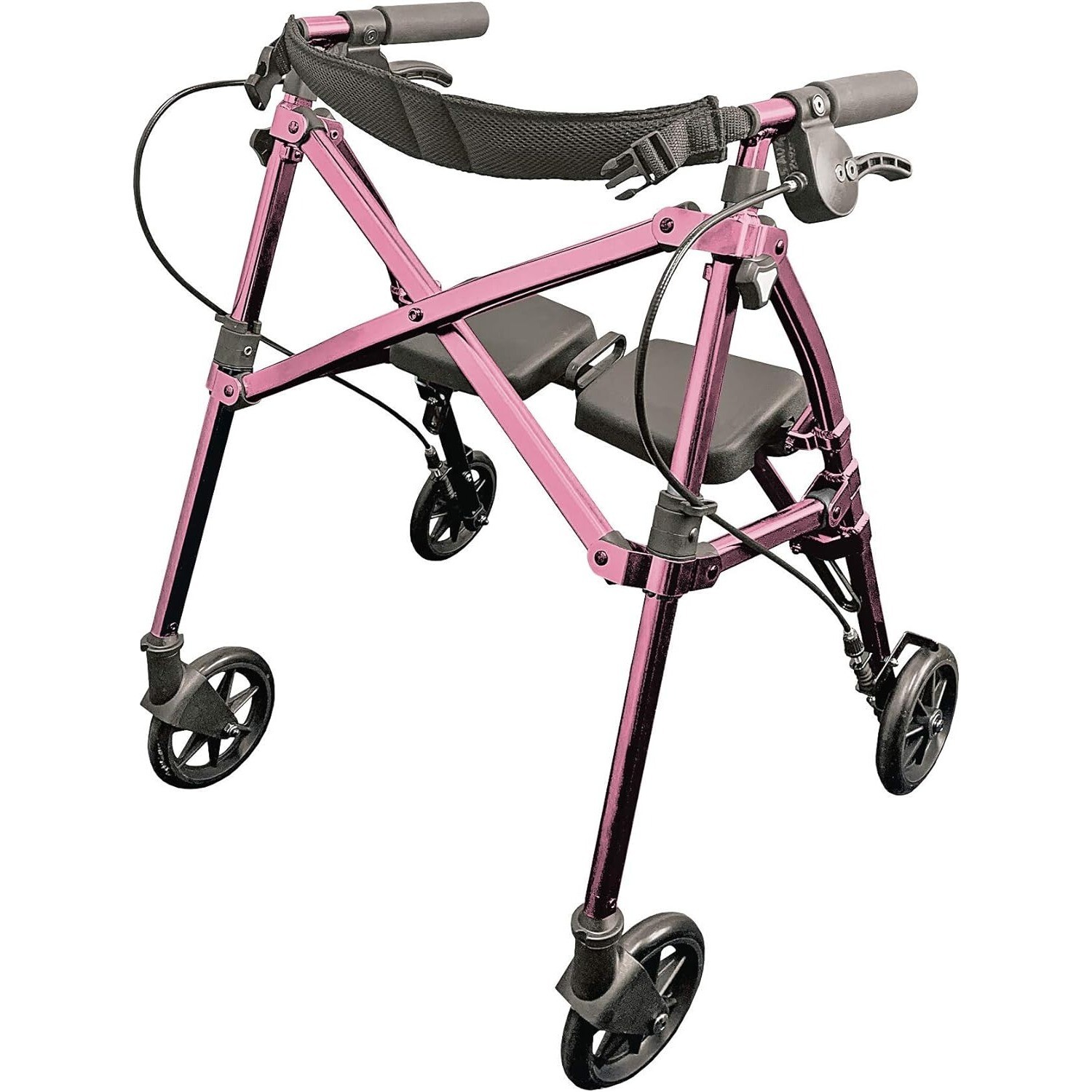 Able Life Space Saver Rollator Lightweight Fold Mobility Walker For Senior