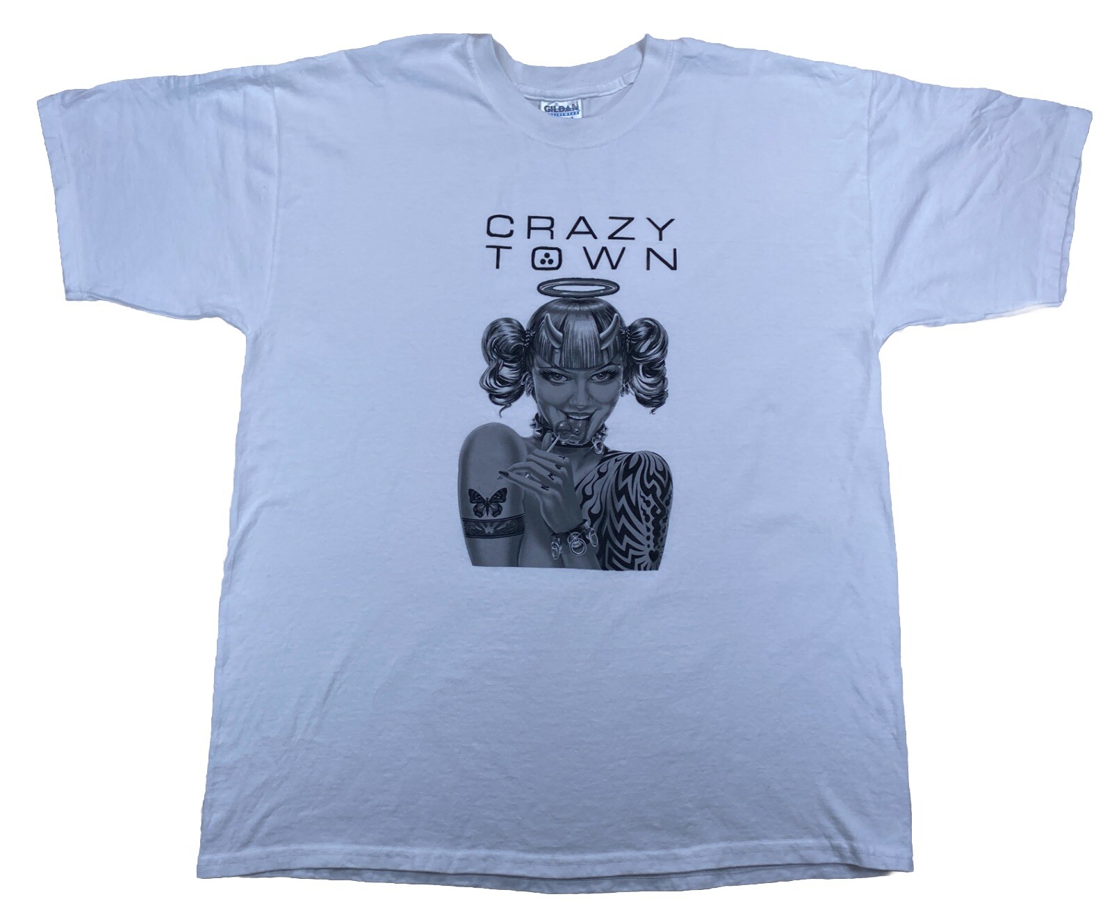 Vintage Crazy Town Band T-Shirt White 1999 Y2K Men\'s XL