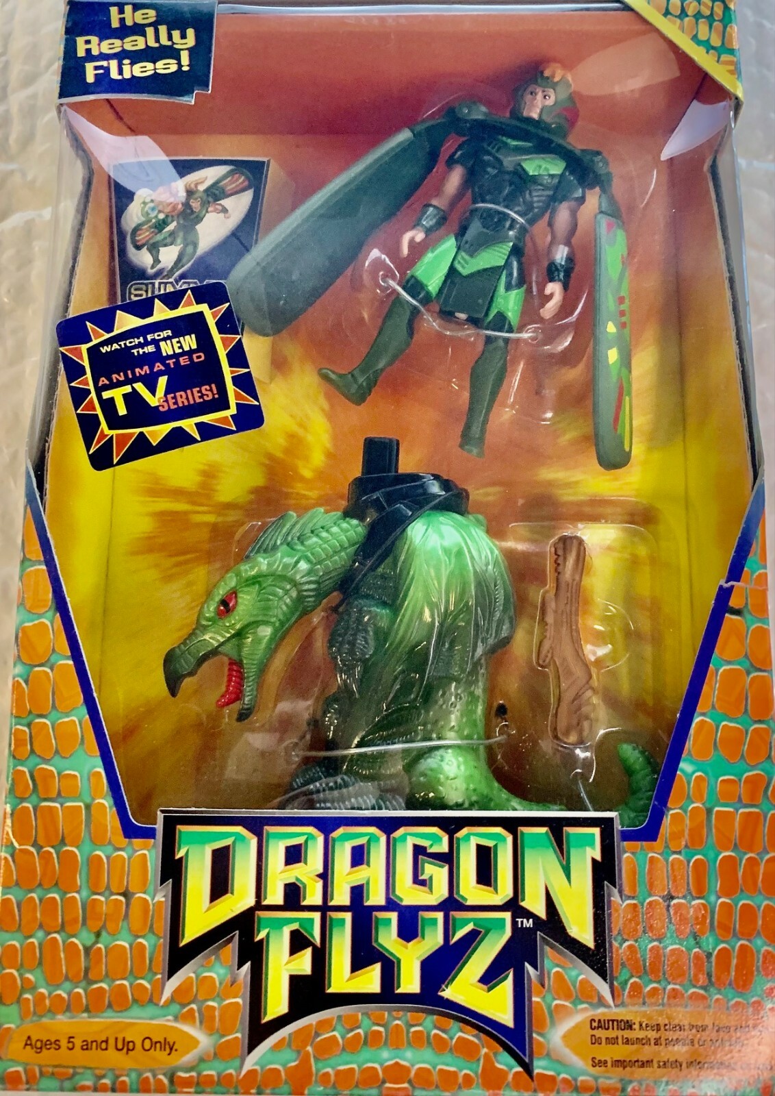 Dragon Flyz \'SUMMIT\' Launcher Flying Toy Galoob 66220 New Vintage 1995 RARE