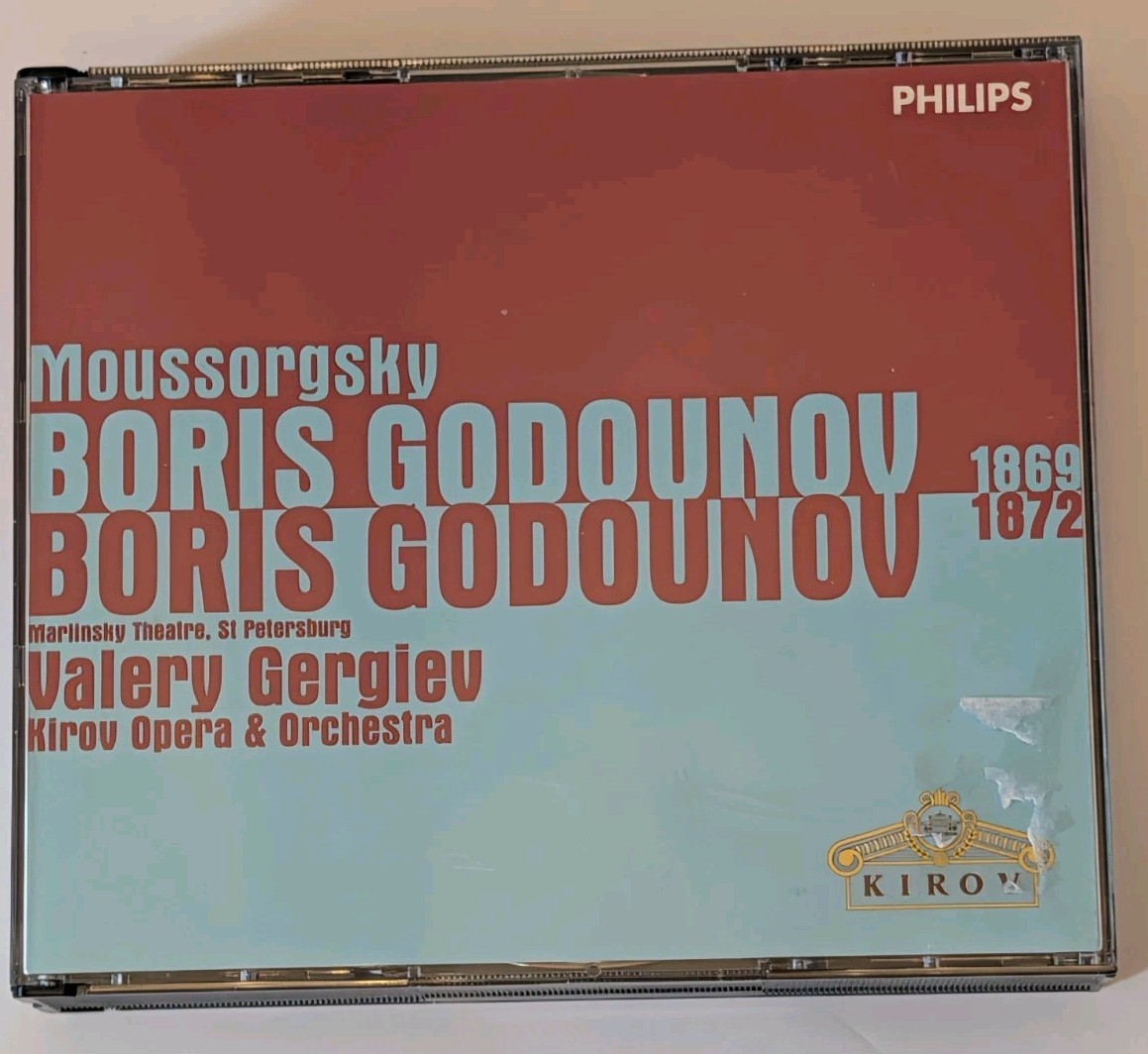 Boris Godunov Mussorgsky Gergiev Kirov Opera Philips 5 CD  1869 1872 Very Good