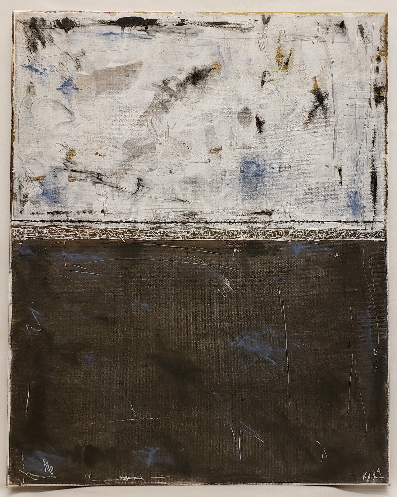 No.439 Original Abstract Modern Minimal Urban Textured Painting By K.A.Davis No.439 Original Abstract Modern Minimal Urban Textured Painting By K.A.Davis