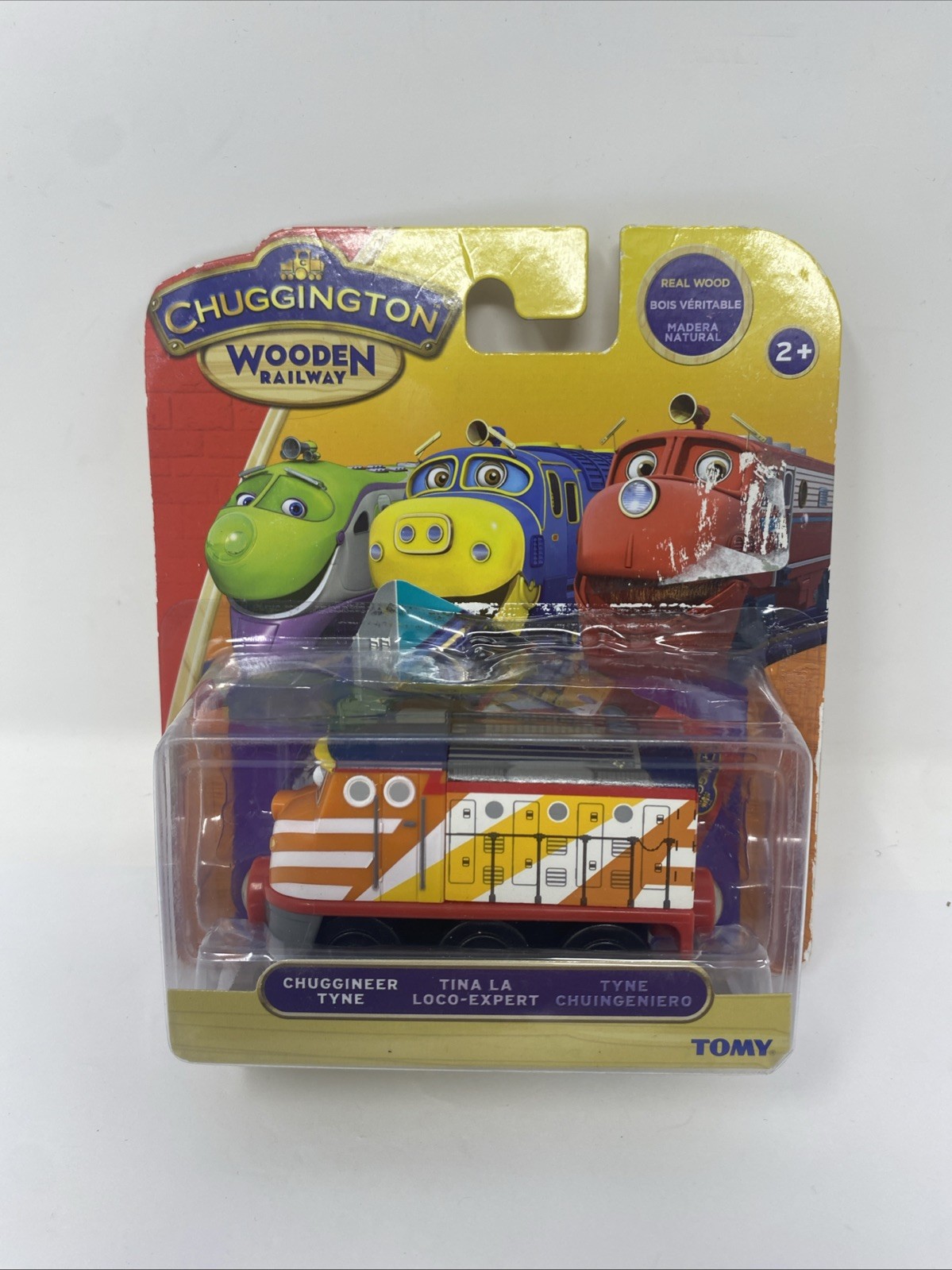 Chuggington Wooden Railway Tyne Tina La Loco-Expert Train Engine TOMY