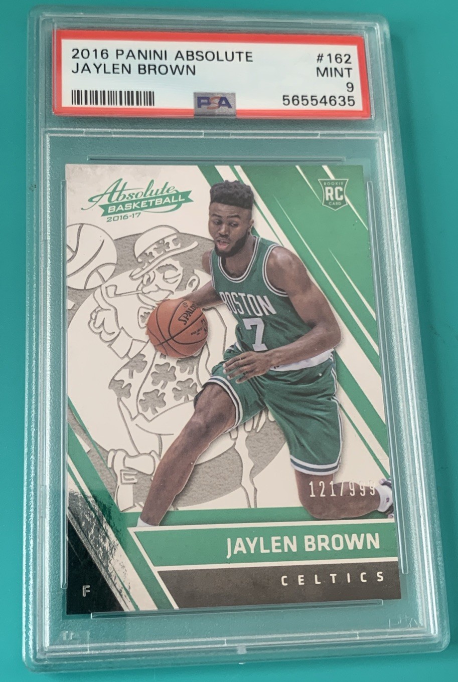 2016-17 Panini Absolute 162 RC Jaylen Brown /999 PSA 9 Rookie Card Sixers MVP? 2016-17 Panini Absolute 162 RC Jaylen Brown /999 PSA 9 Rookie Card Sixers MVP?