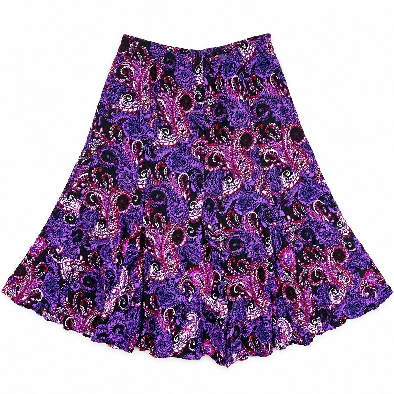 Vtg Y2K 90s Skirt L/XL Midi Paisley Whimsigoth Fairy Grunge Boho Festival Circle